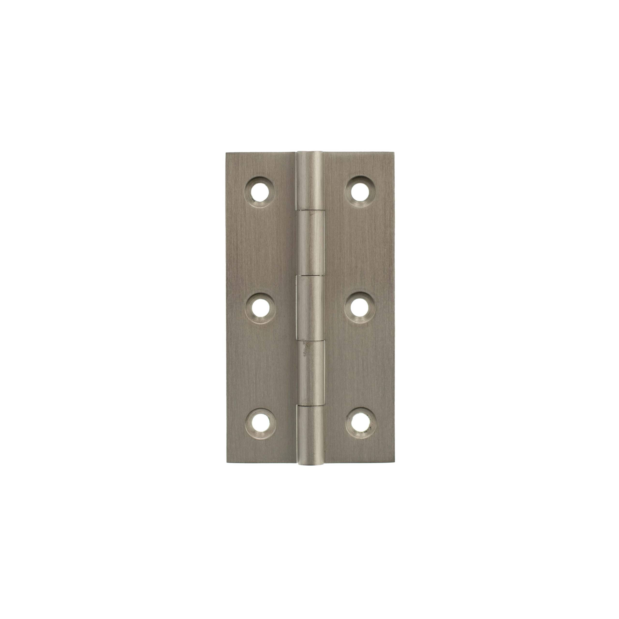 MHBH75SN Millhouse Brass Cabinet Butt Hinges 75mm x 41mm x 2mm - Satin Nickel