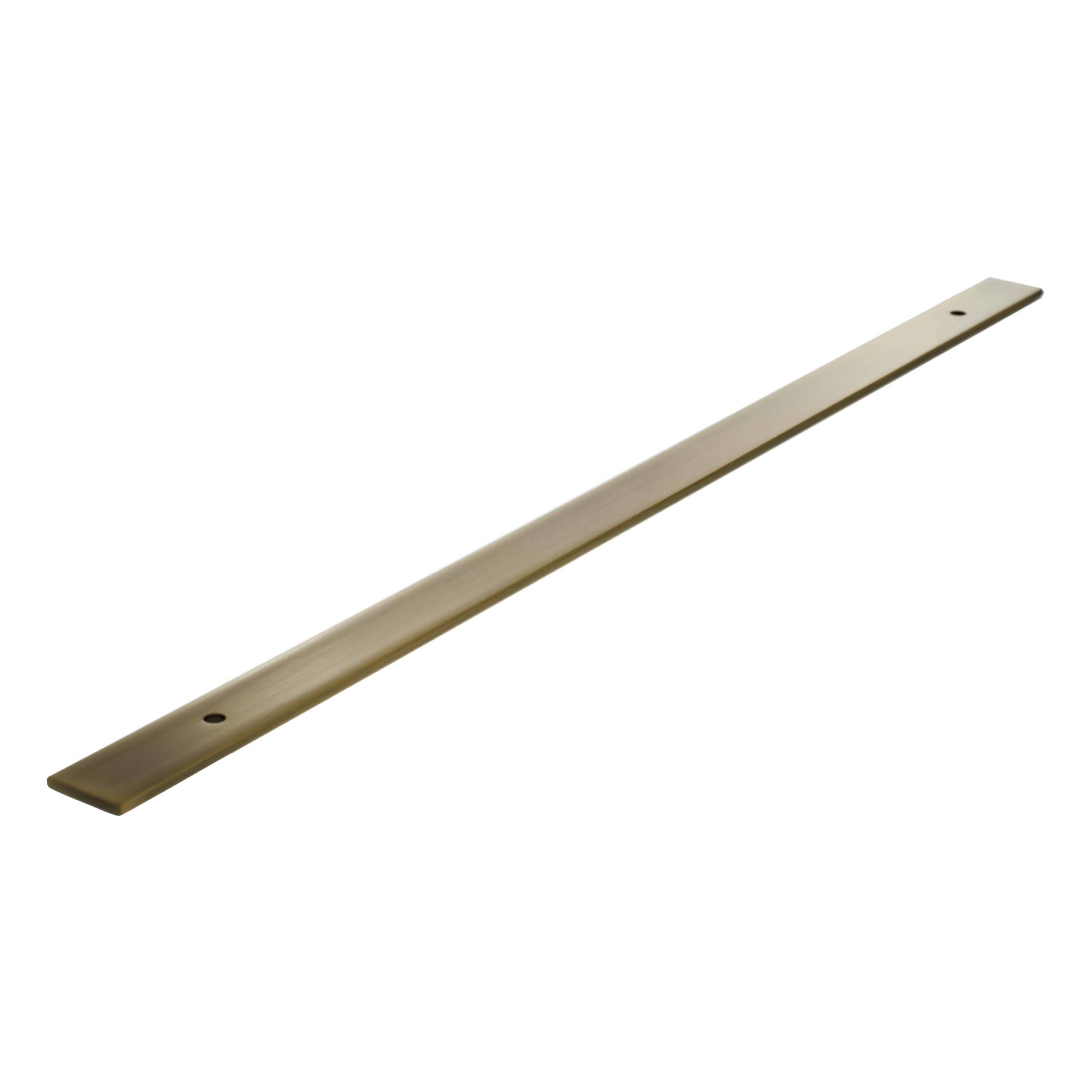 MHCBW320AB Millhouse Brass Long Wide Cabinet Handle Backplate 320mm - Antique Brass