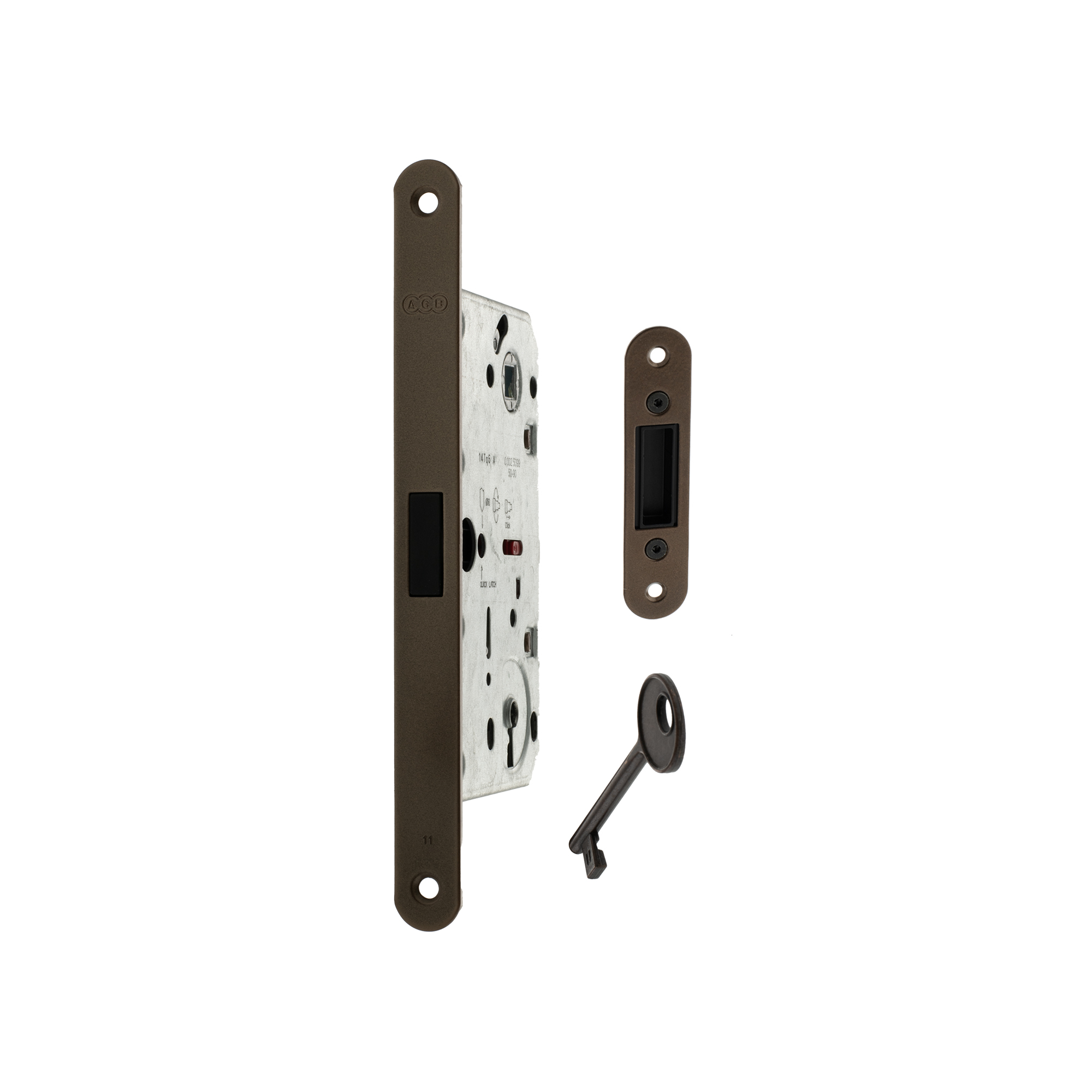 AGB2XTLKB AGB Polaris 2XT Magnetic Key Sashlock 50mm backset - Bronze