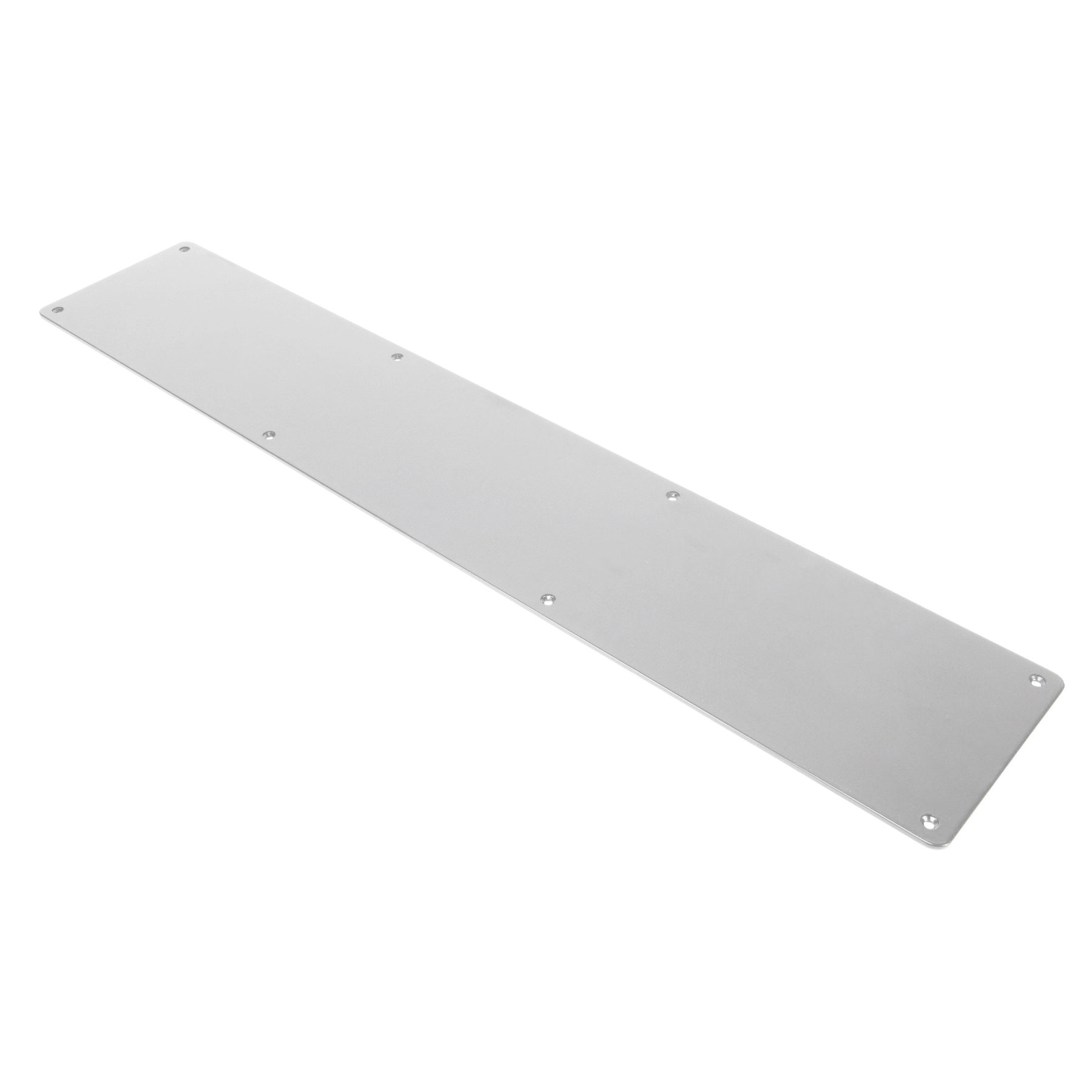 Atlantic Kick Plate Radius Corner Pre drilled with screws - Satin Stainless Steel