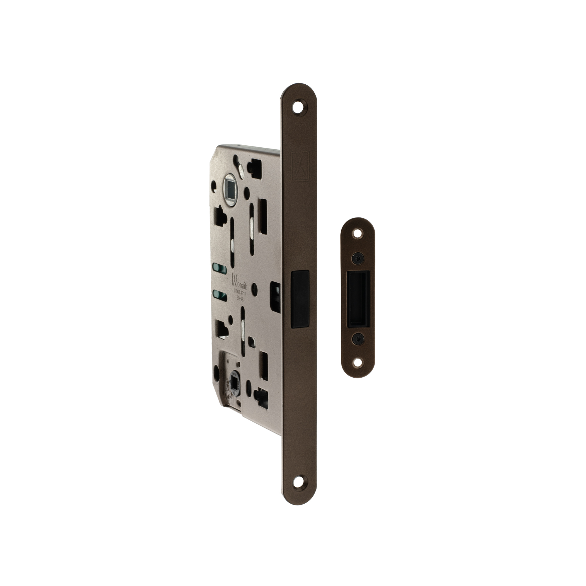 BON2XTWC60B Bonaiti Polaris 2XT Magnetic Bathroom Lock 60mm backset - Bronze