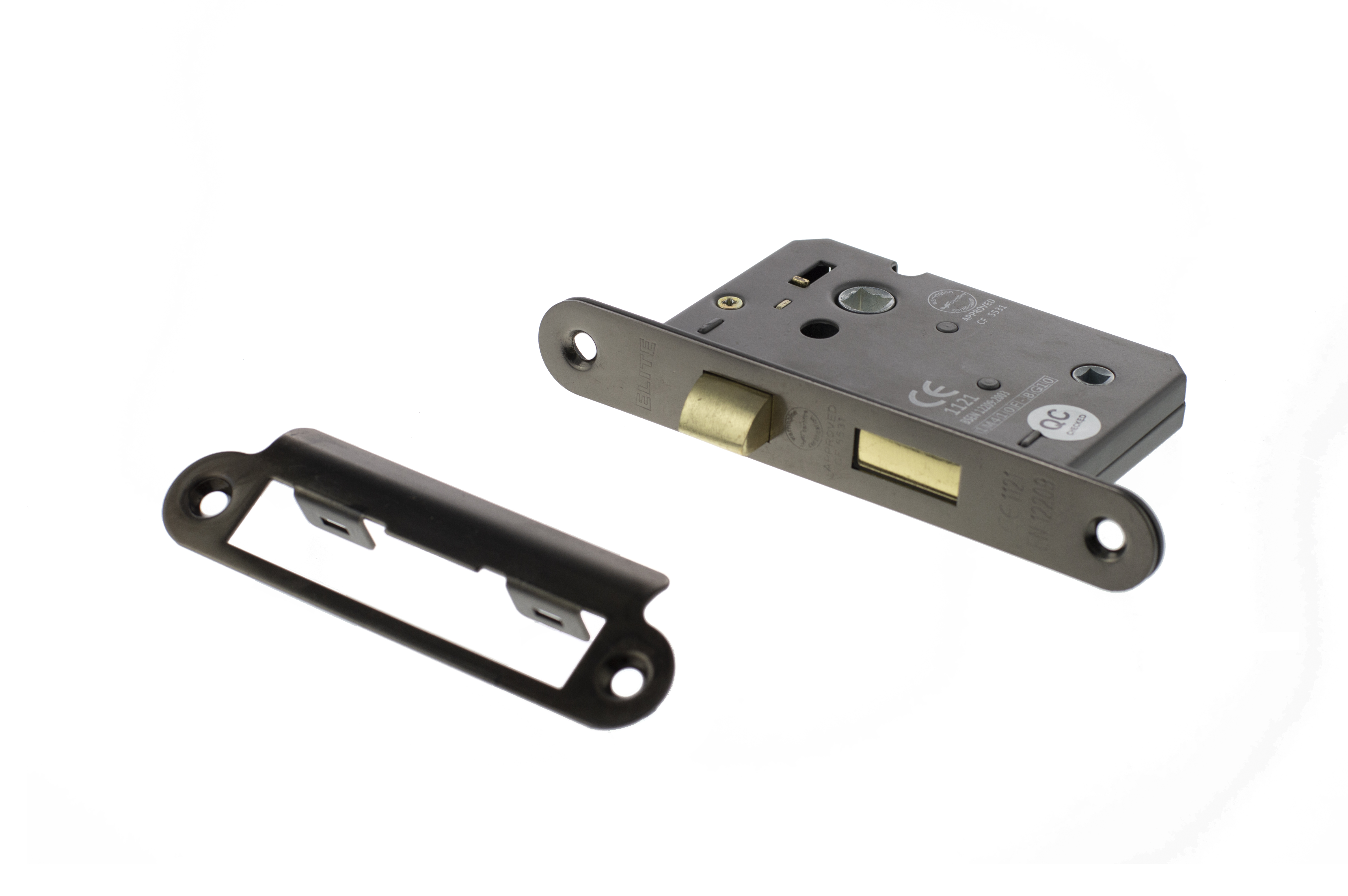 ALKRCBATH25UB Atlantic Radius Corner Bathroom Lock [CE] 2.5" - Urban Bronze