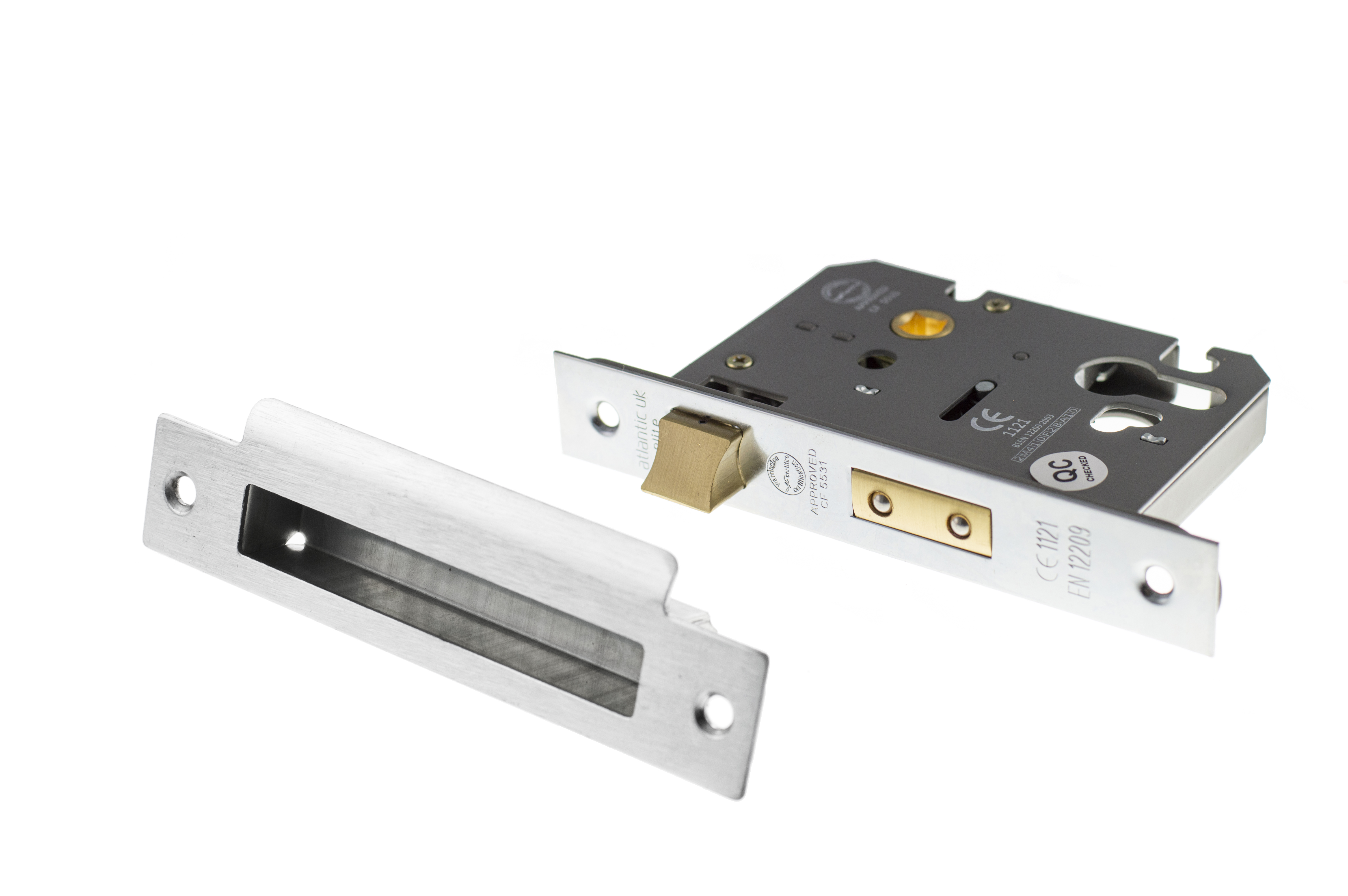 ALKSASHE25PC Atlantic Euro Sashlock [CE] 2.5" - Polished Chrome