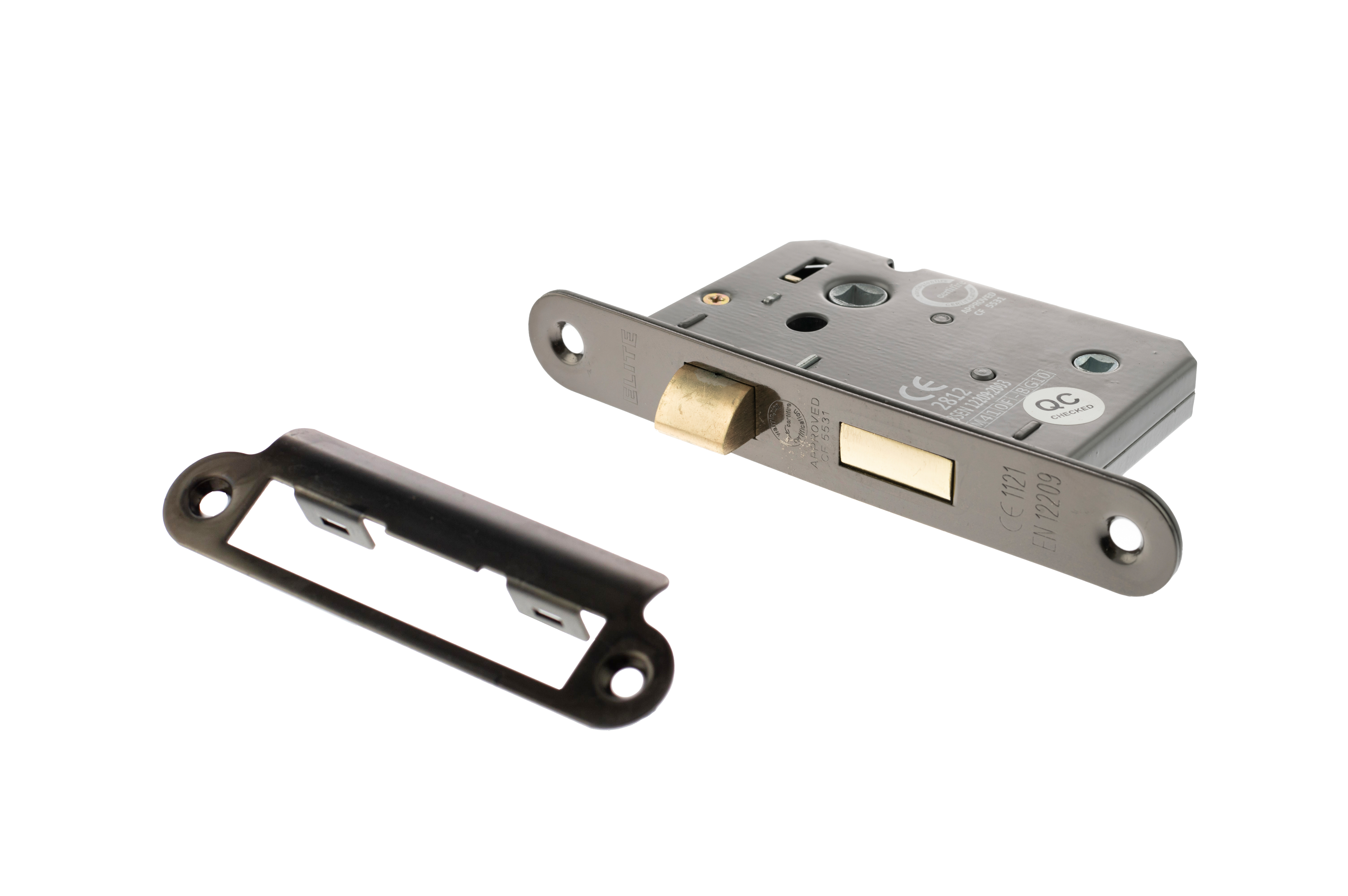 ALKRCBATH25BN Atlantic Radius Corner Bathroom Lock [CE] 2.5" - Black Nickel