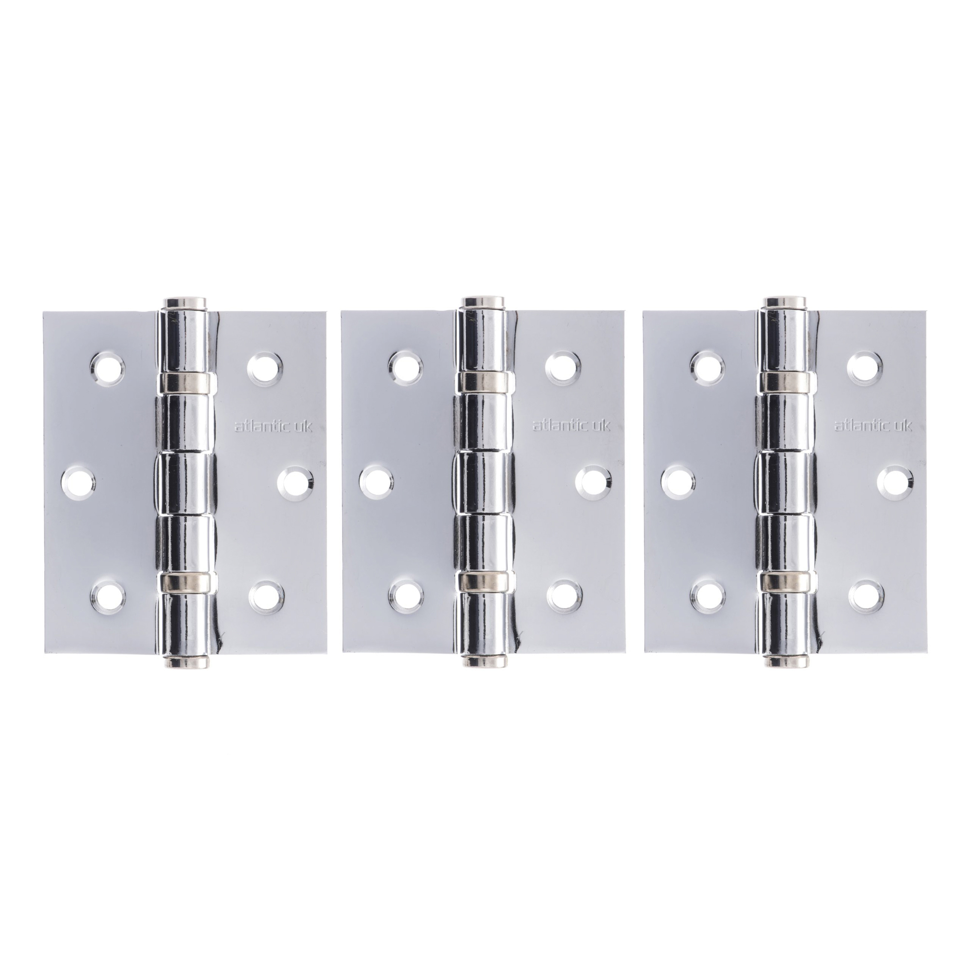 A2HB32525PC(3) Atlantic Ball Bearing Hinges 3" x 2.5" x 2.5mm set of 3 - Polished Chrome