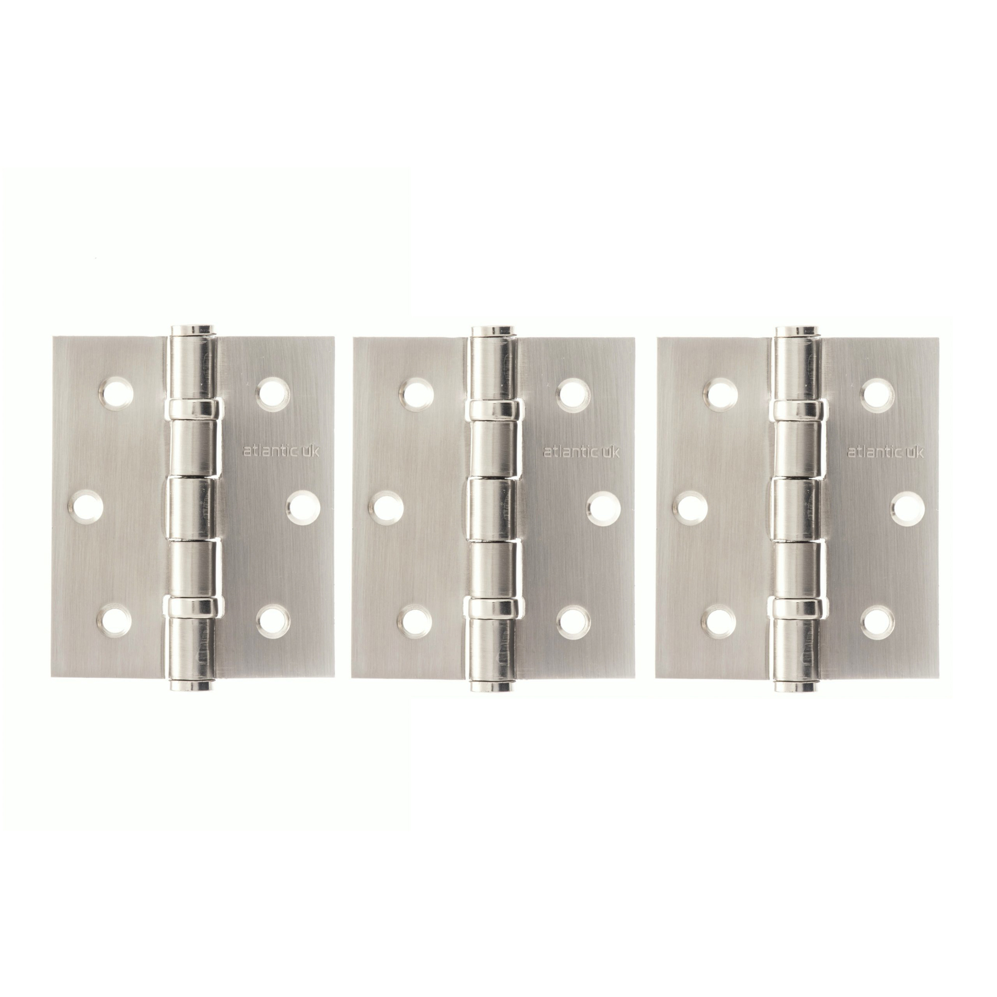 A2HB32525SN(3) Atlantic Ball Bearing Hinges 3" x 2.5" x 2.5mm set of 3 - Satin Nickel