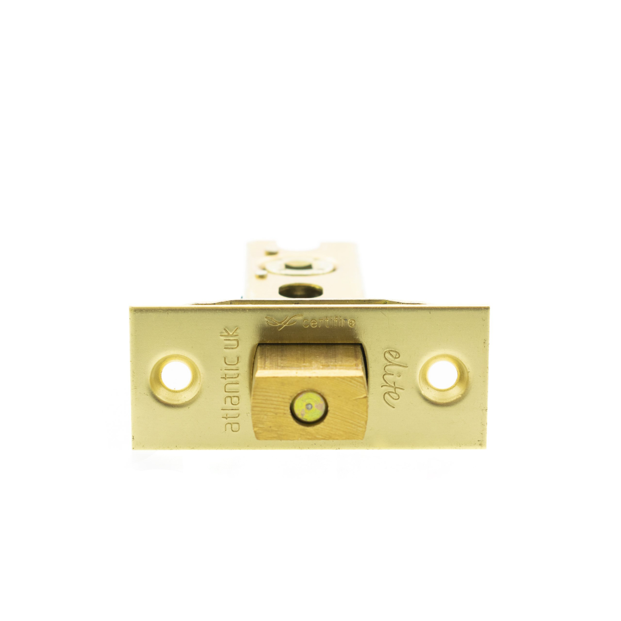 ADBCE3PB Atlantic Fire-Rated CE Marked Bolt Through Heavy Duty Tubular Deadbolt 3" - Polished Brass