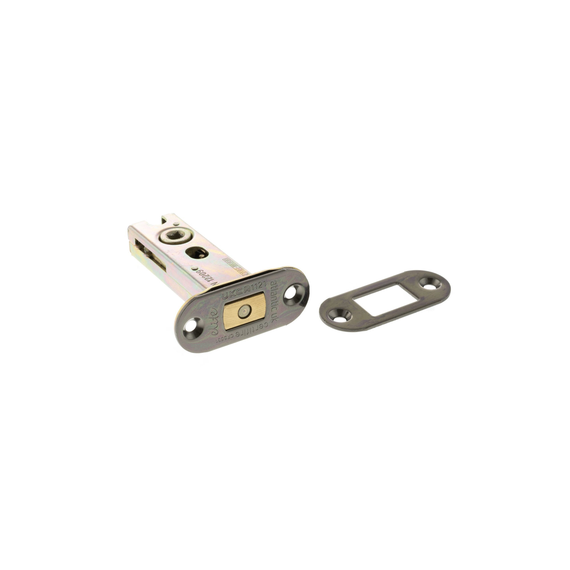 ADBRCE3BN Atlantic Radius Fire-Rated CE Marked Bolt Through Tubular Deadbolt 3" - Black Nickel