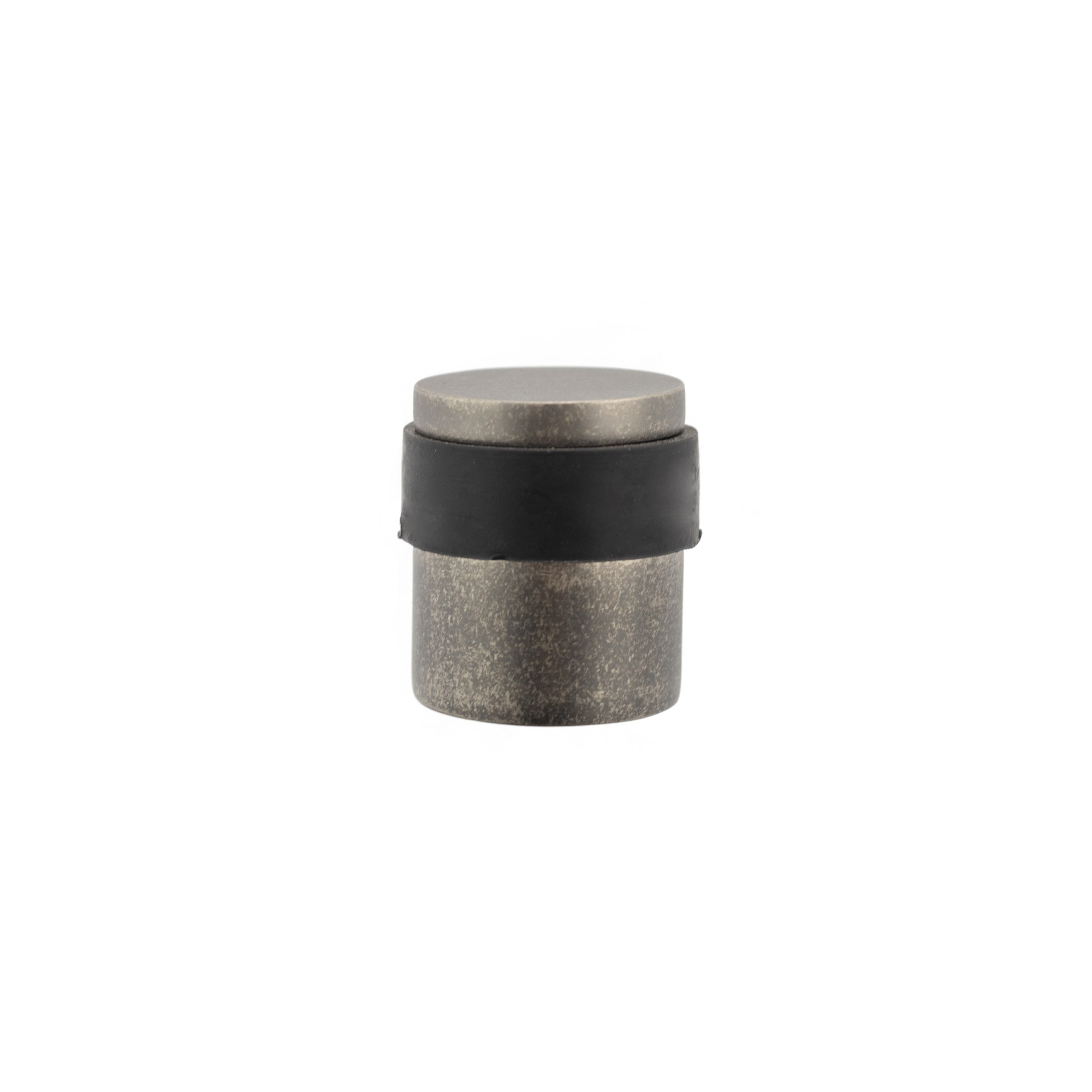 ADSCPDS Atlantic Cylinder Premium Floor Mounted Door Stop - Distressed Silver