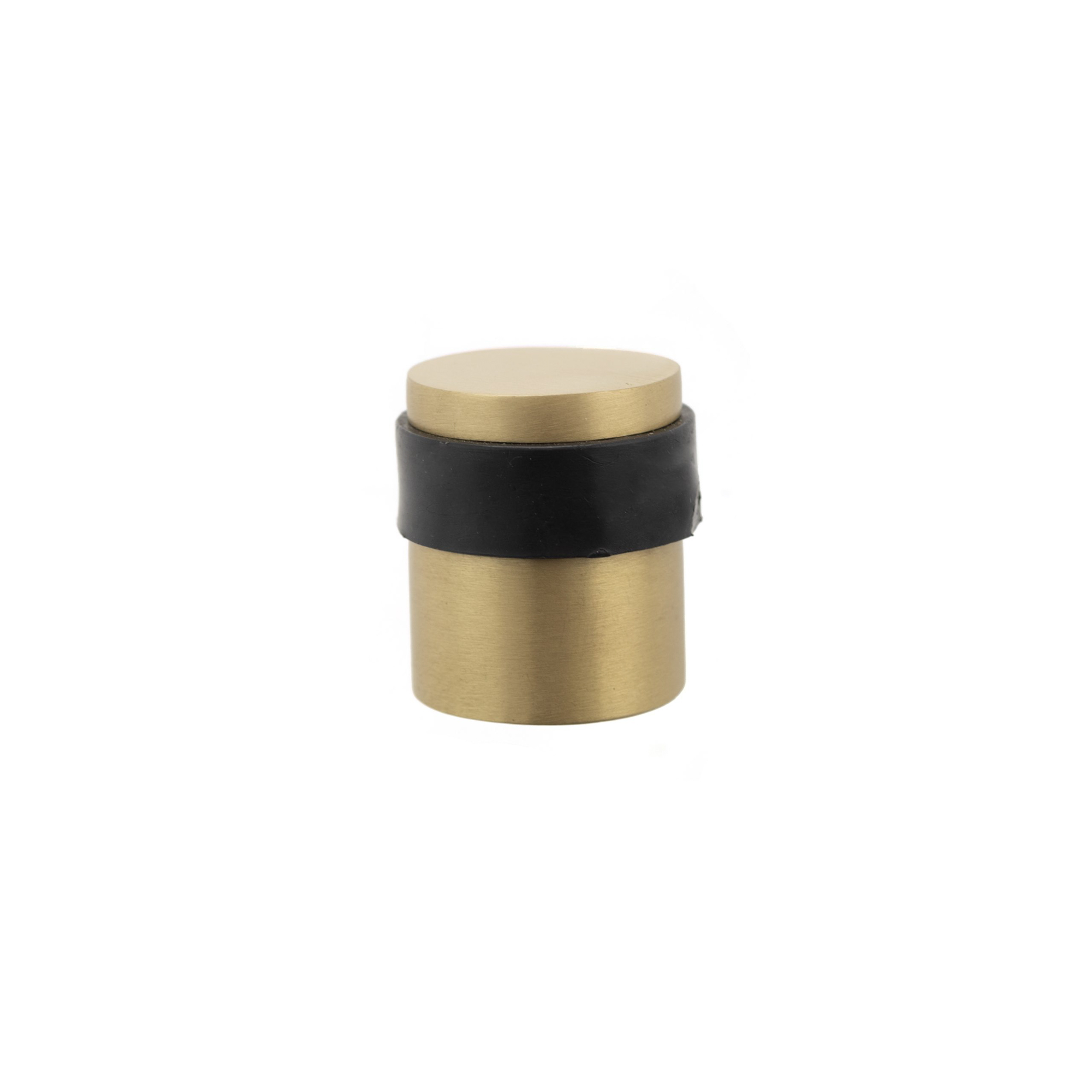 ADSCPSB Atlantic Cylinder Premium Floor Mounted Door Stop - Satin Brass