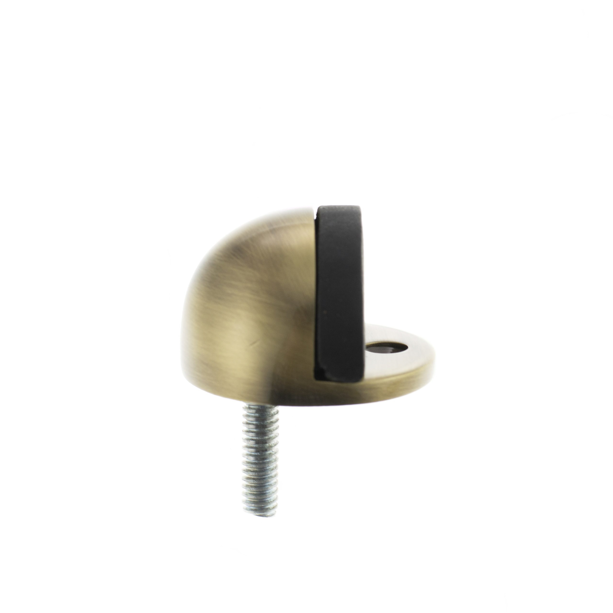 ADSHMPAB Atlantic Half-Moon Premium Floor Mounted Door Stop - Antique Brass
