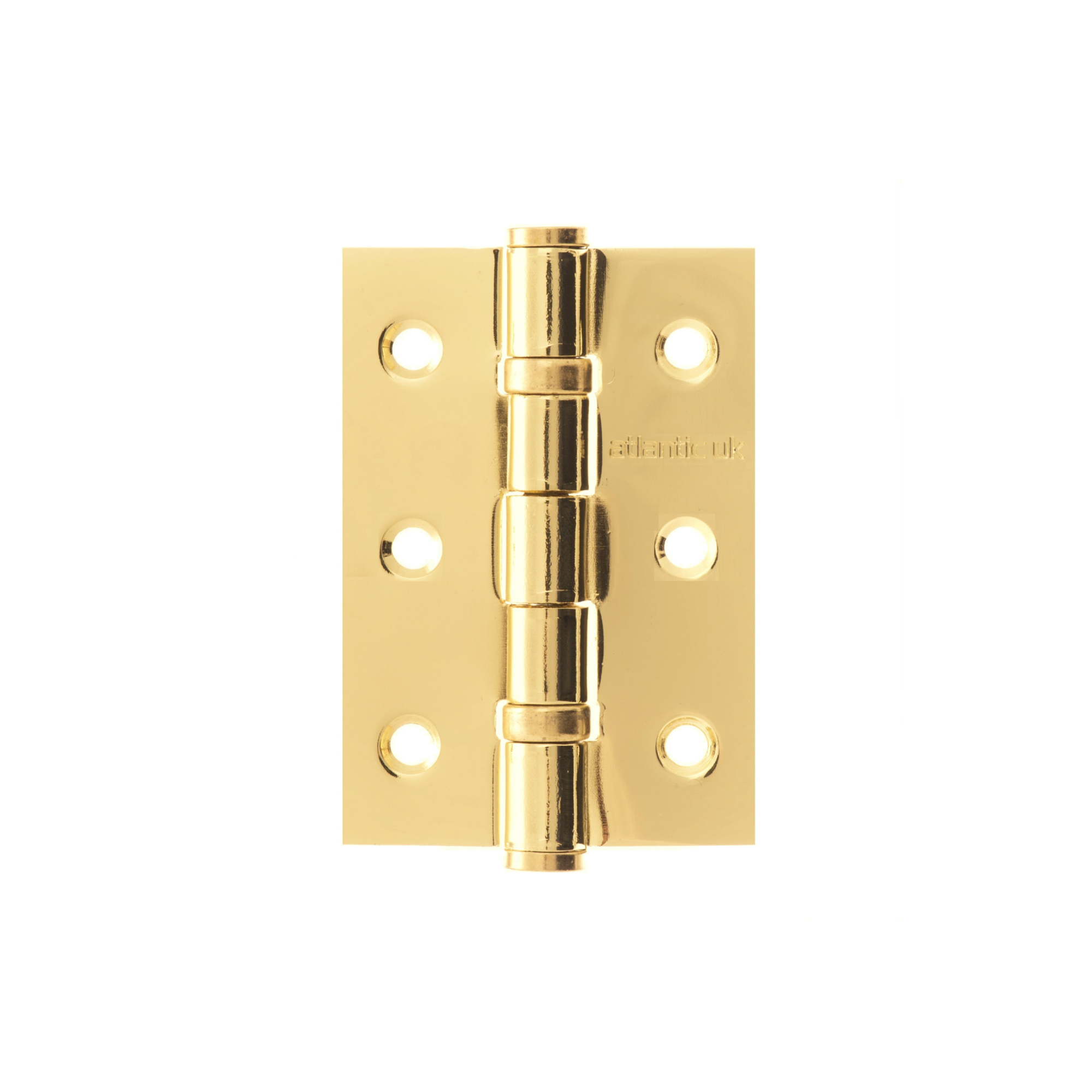 AH322EB Atlantic Ball Bearing Hinges 3" x 2" x 2mm - Polished Brass