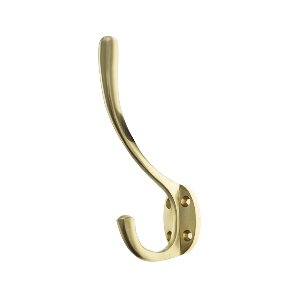 AHCHPB Atlantic Traditional Hat & Coat Hook - Polished Brass