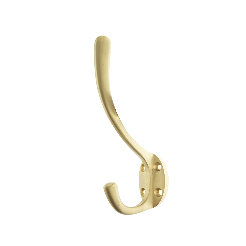 AHCHSB Atlantic Traditional Hat & Coat Hook - Satin Brass