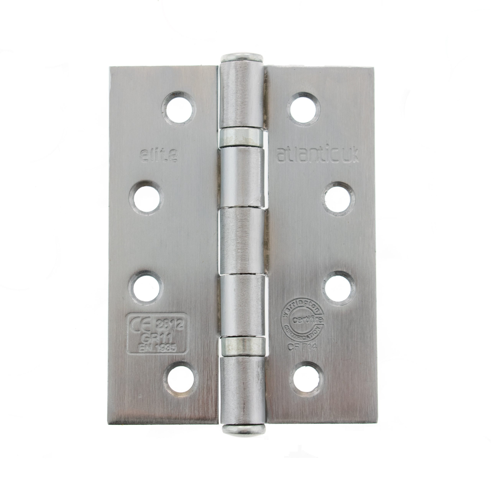 AHG111433SC Atlantic Ball Bearing Hinges Grade 11 Fire Rated 4" x 3" x 2.5mm - Satin Chrome