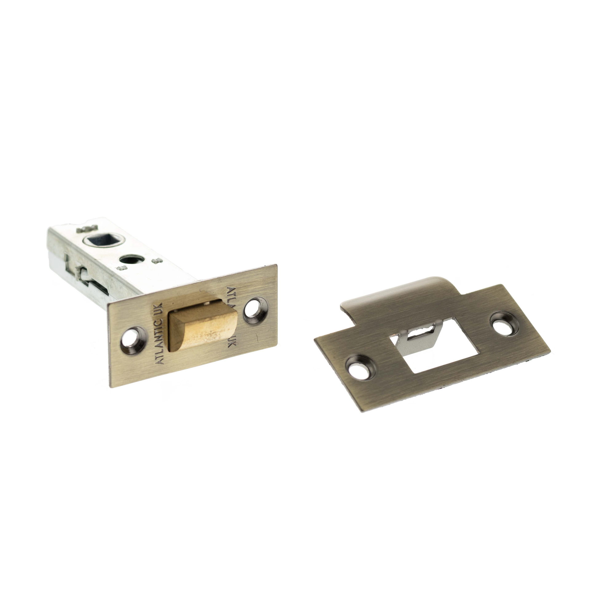 AL3AB Atlantic Heavy Duty Bolt Through Tubular Latch 3" - Antique Brass