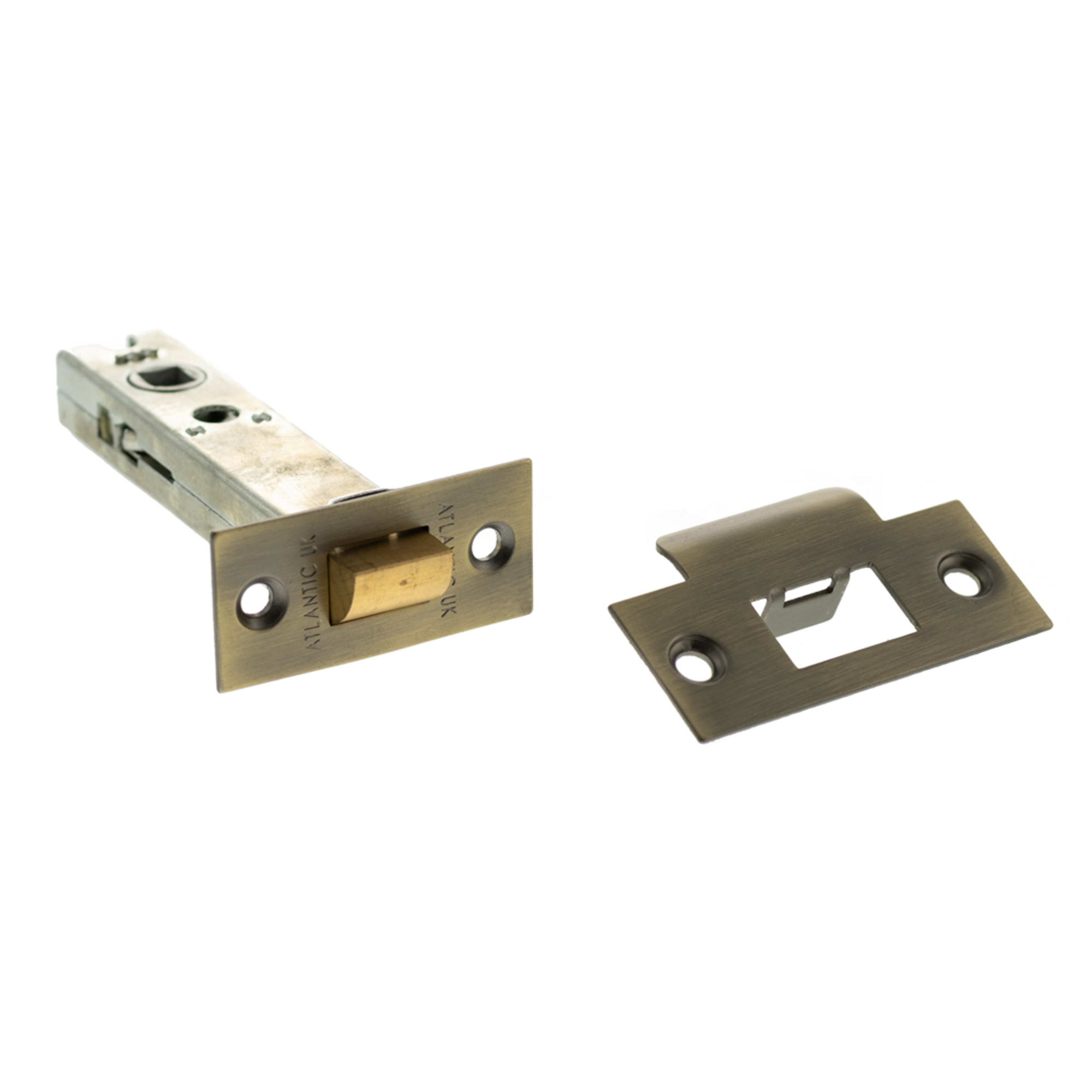 AL4MAB Atlantic Heavy Duty Bolt Through Tubular Latch 4" - Matt Antique Brass
