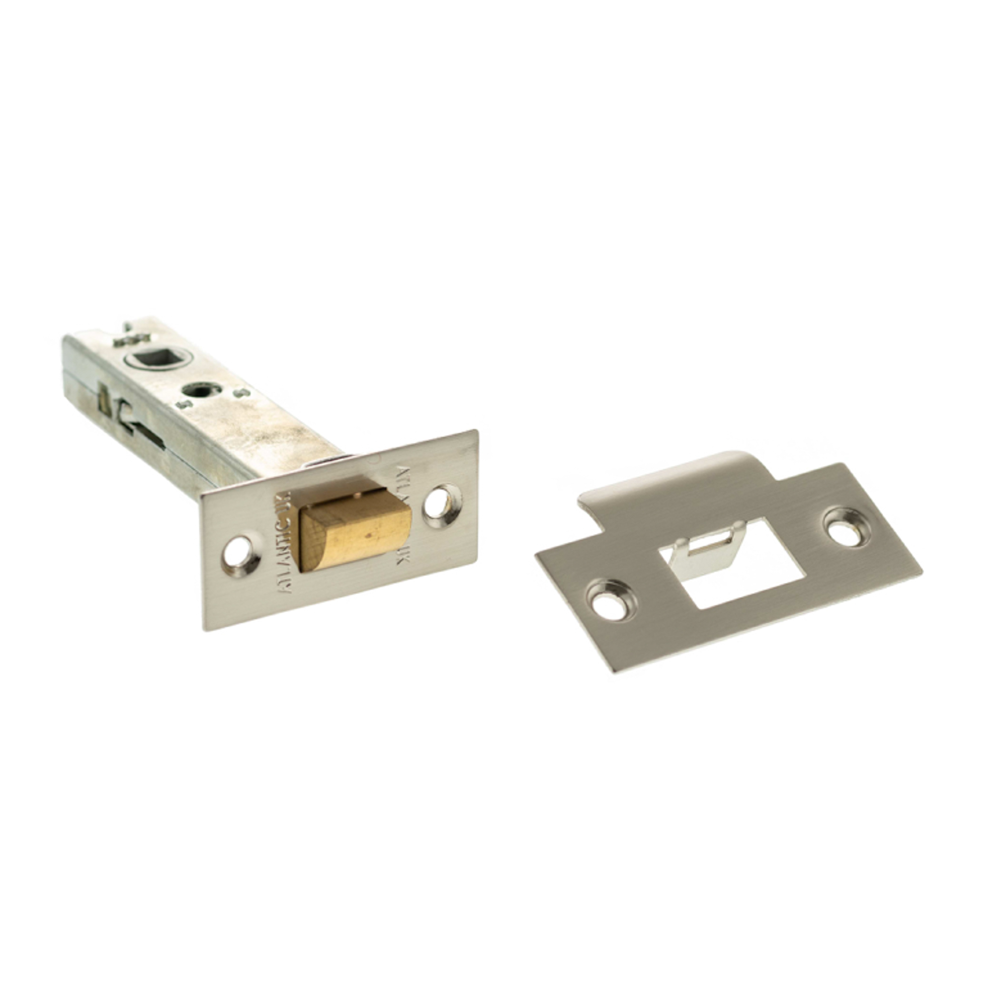 AL4SN Atlantic Heavy Duty Bolt Through Tubular Latch 4" - Satin Nickel