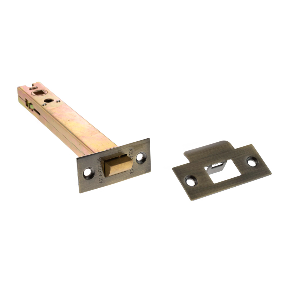 AL6AB Atlantic Heavy Duty Bolt Through Tubular Latch 6" - Antique Brass