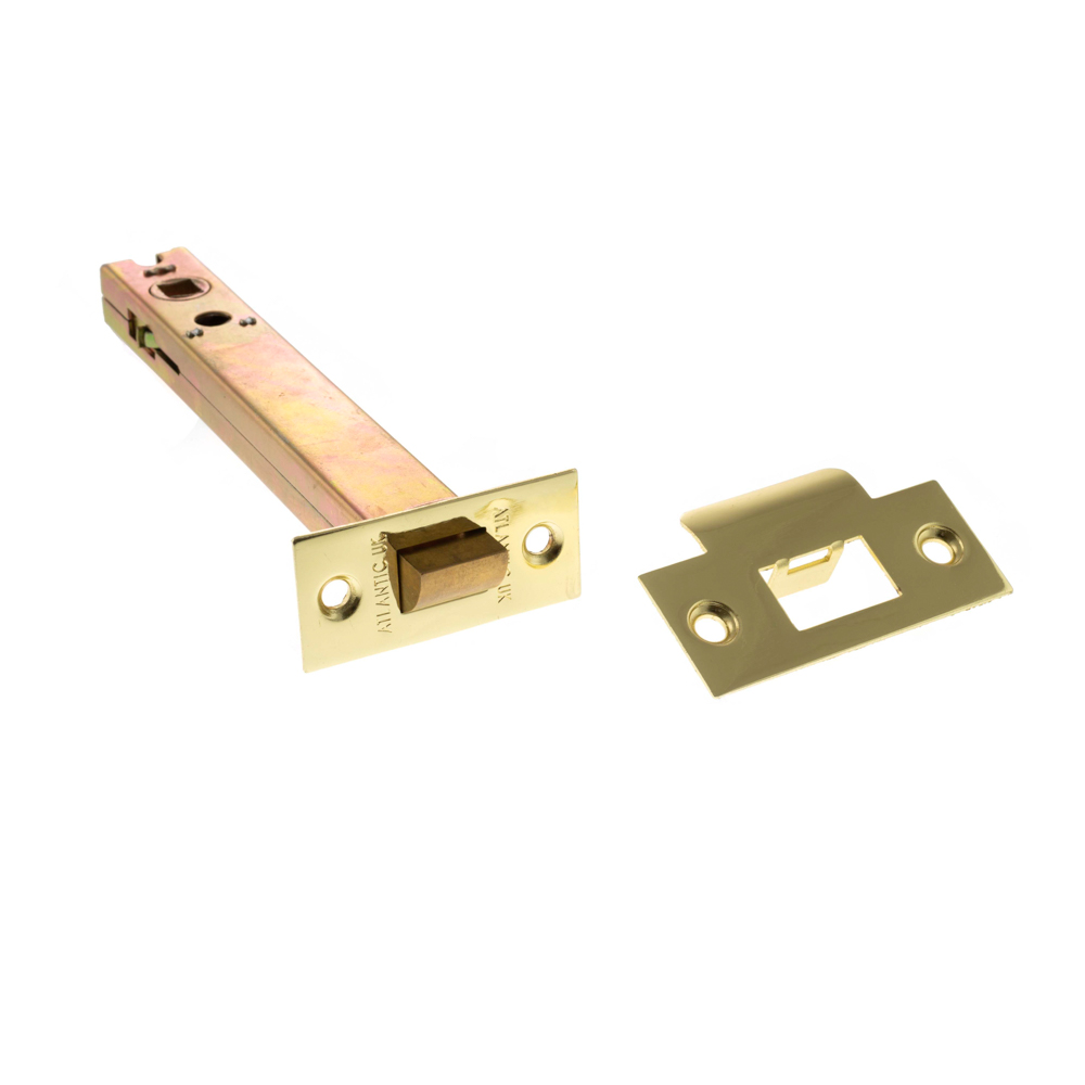 AL6PB Atlantic Heavy Duty Bolt Through Tubular Latch 6" - Polished Brass