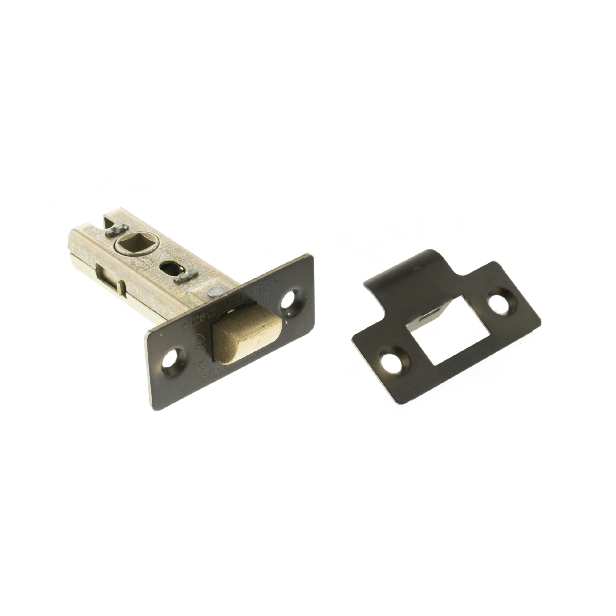 ALCE25UDB Atlantic Fire-Rated CE Marked Bolt Through Tubular Latch 2.5" - Urban Dark Bronze