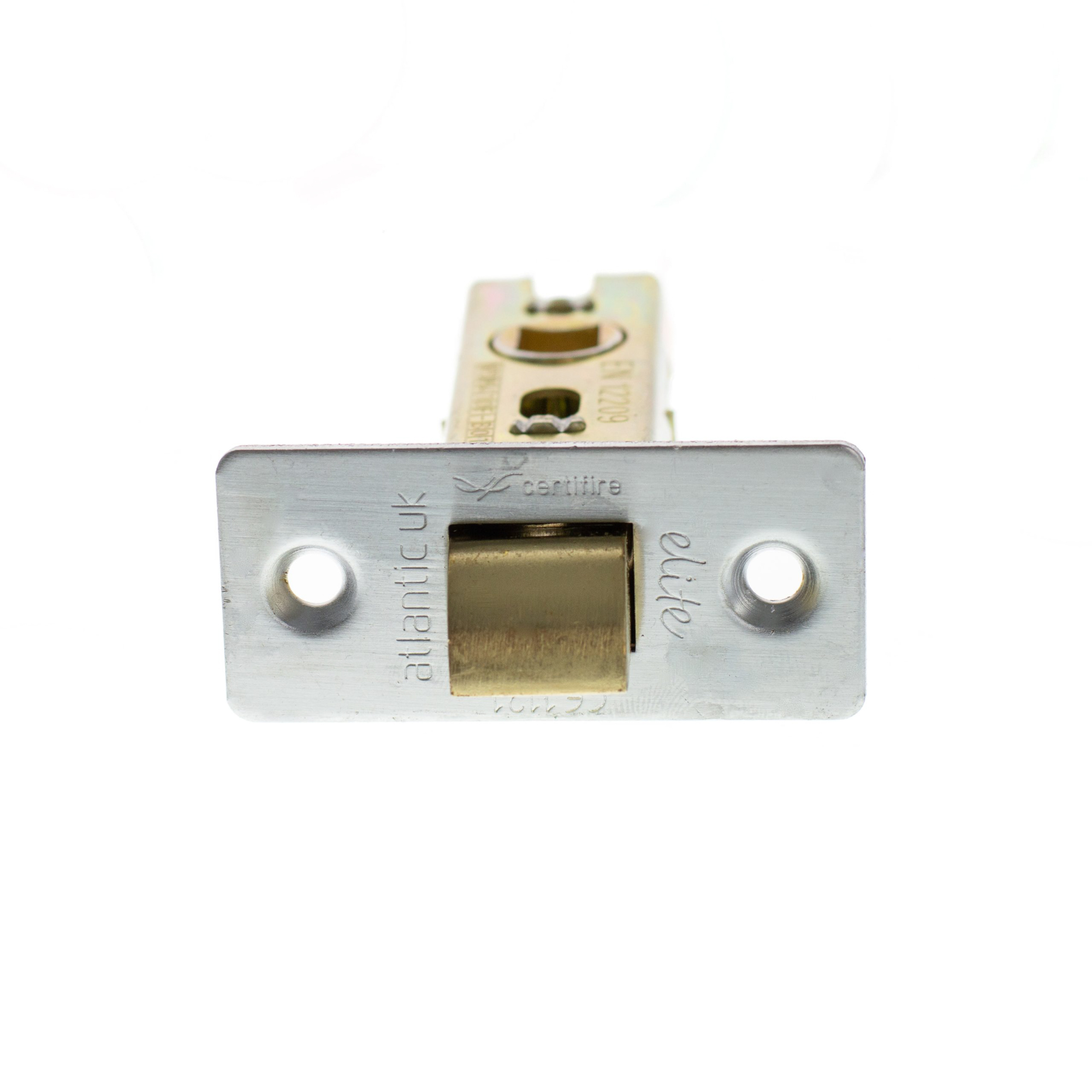 ALCE3SC Atlantic Fire-Rated CE Marked Bolt Through Tubular Latch 3" - Satin Chrome