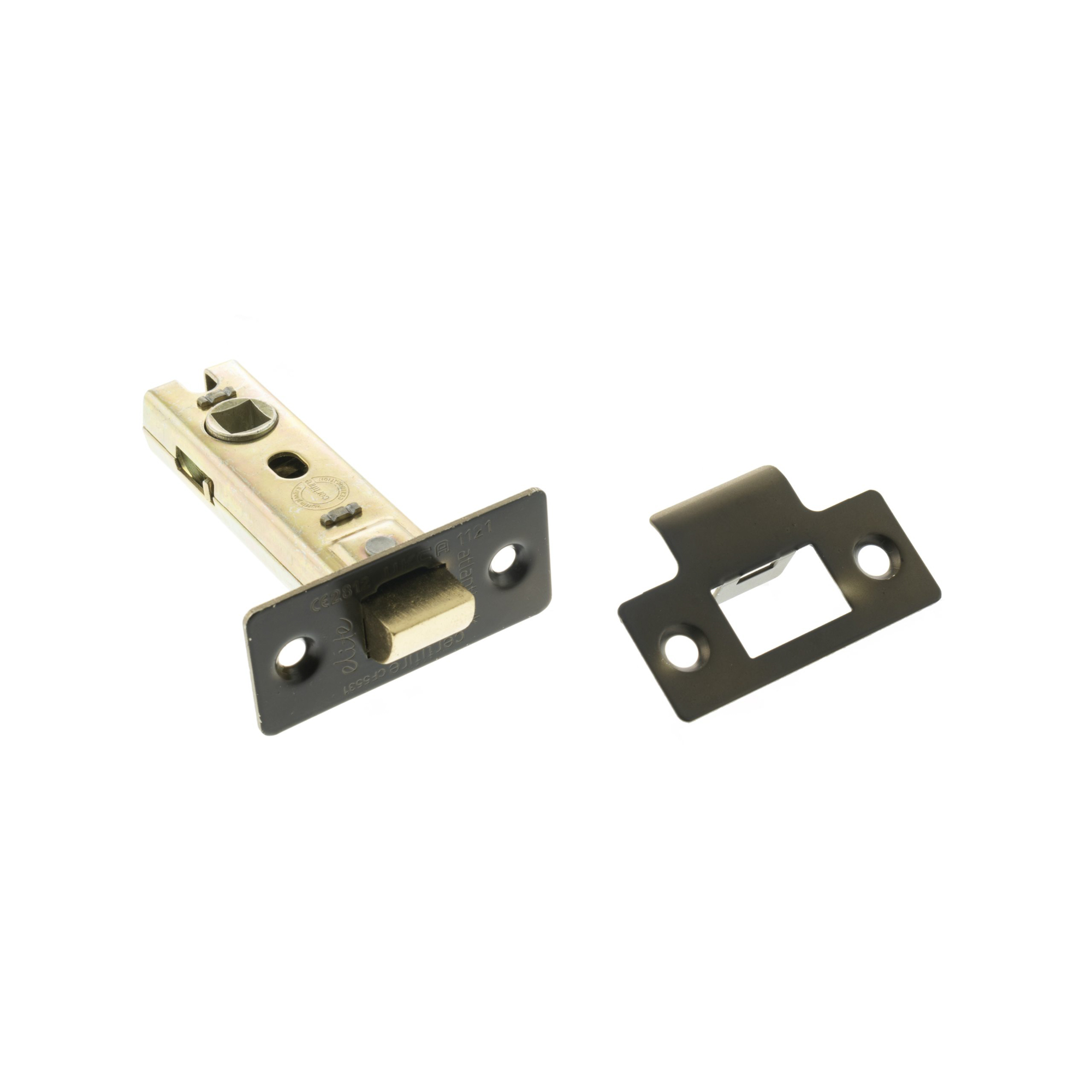 ALCE3UDB Atlantic Fire-Rated CE Marked Bolt Through Tubular Latch 3" - Urban Dark Bronze