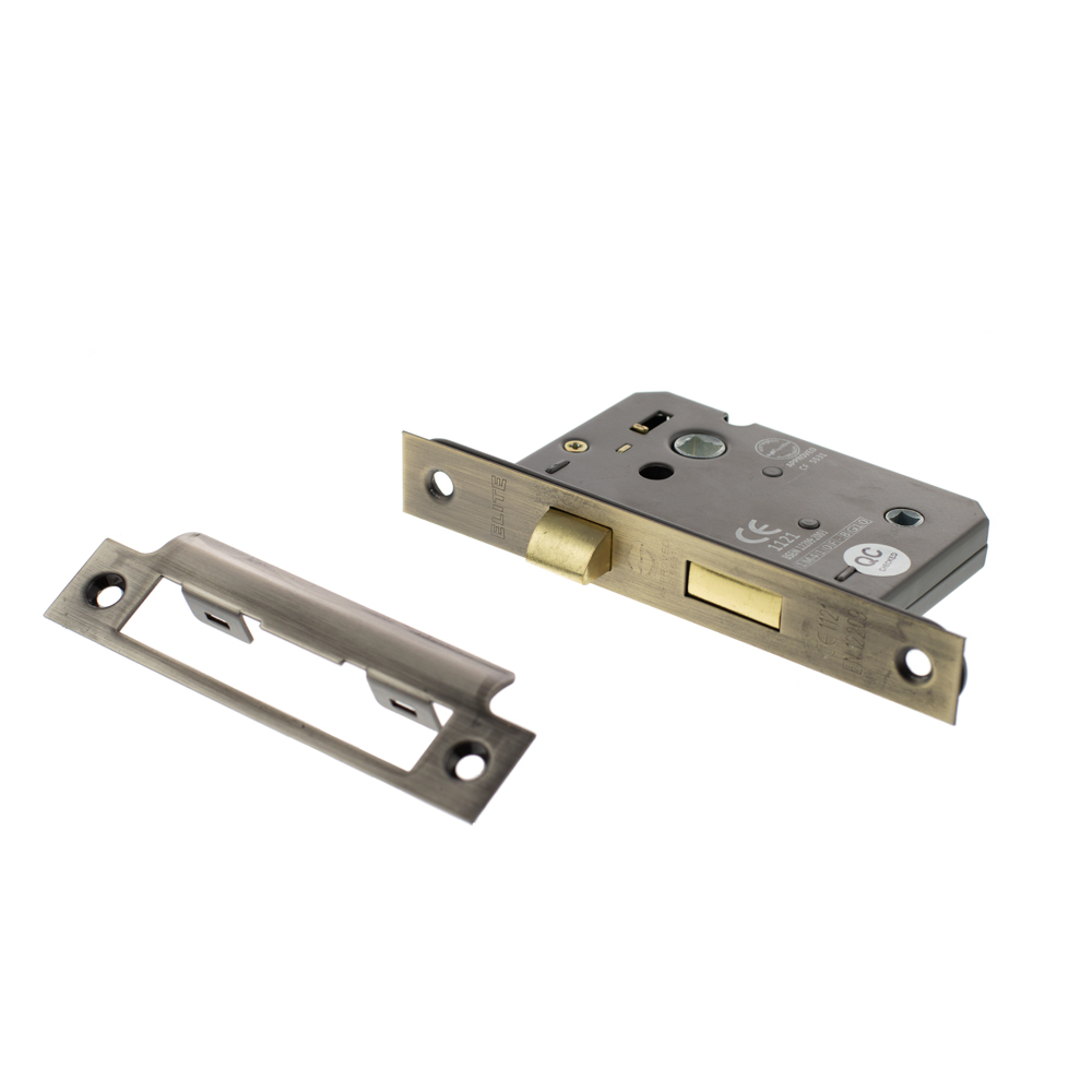 ALKBATH25MAB Atlantic Bathroom Lock [CE] 2.5" - Matt Antique Brass