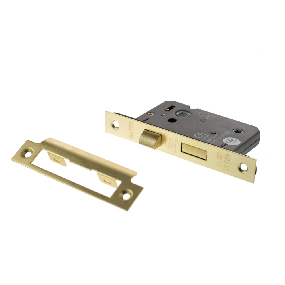 ALKBATH25SB Atlantic Bathroom Lock [CE] 2.5" - Satin Brass
