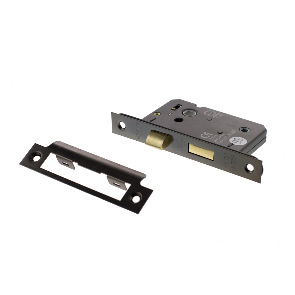 ALKBATH3BN Atlantic Bathroom Lock [CE] 3" - Black Nickel