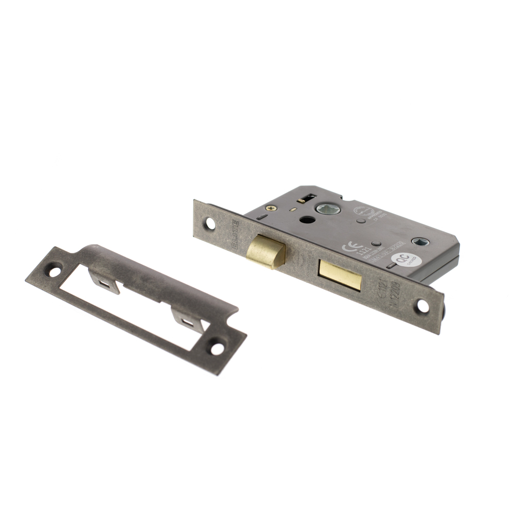 ALKBATH3DS Atlantic Bathroom Lock [CE] 3" - Distressed Silver