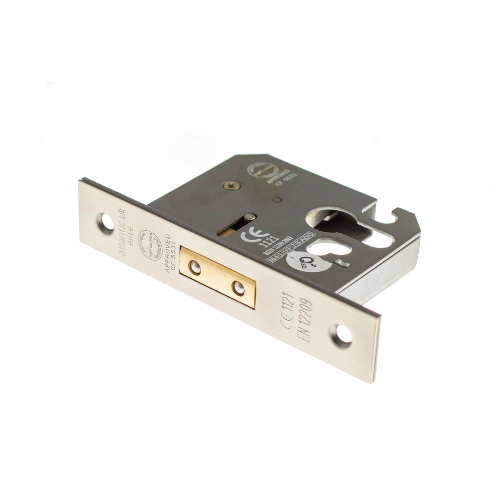 ALKDEADE25MBN Atlantic Euro Deadlock [CE] 2.5" - Matt Gun Metal