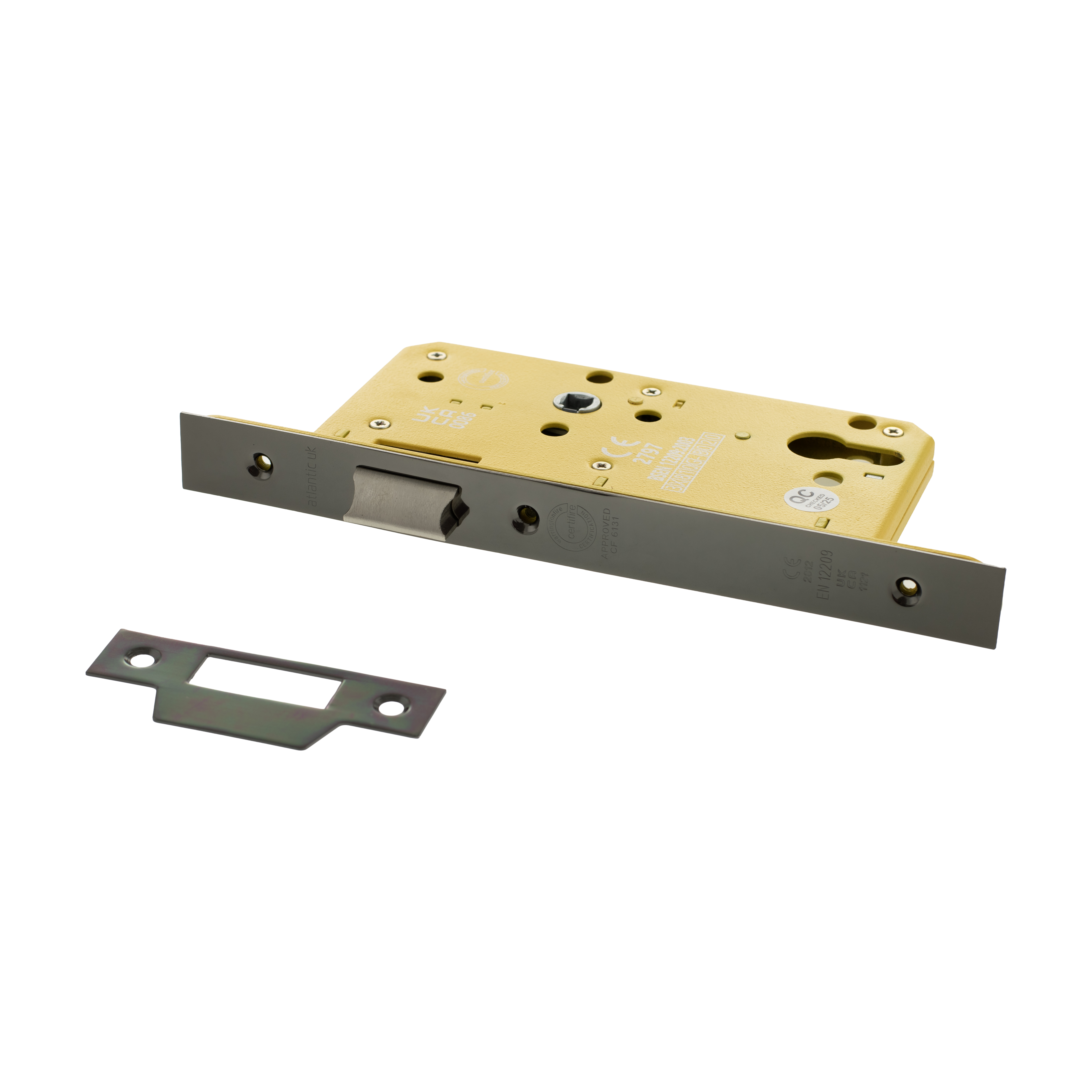 ALKDINL60HDBN Atlantic DIN Heavy Duty Latch 60mm backset - Black Nickel