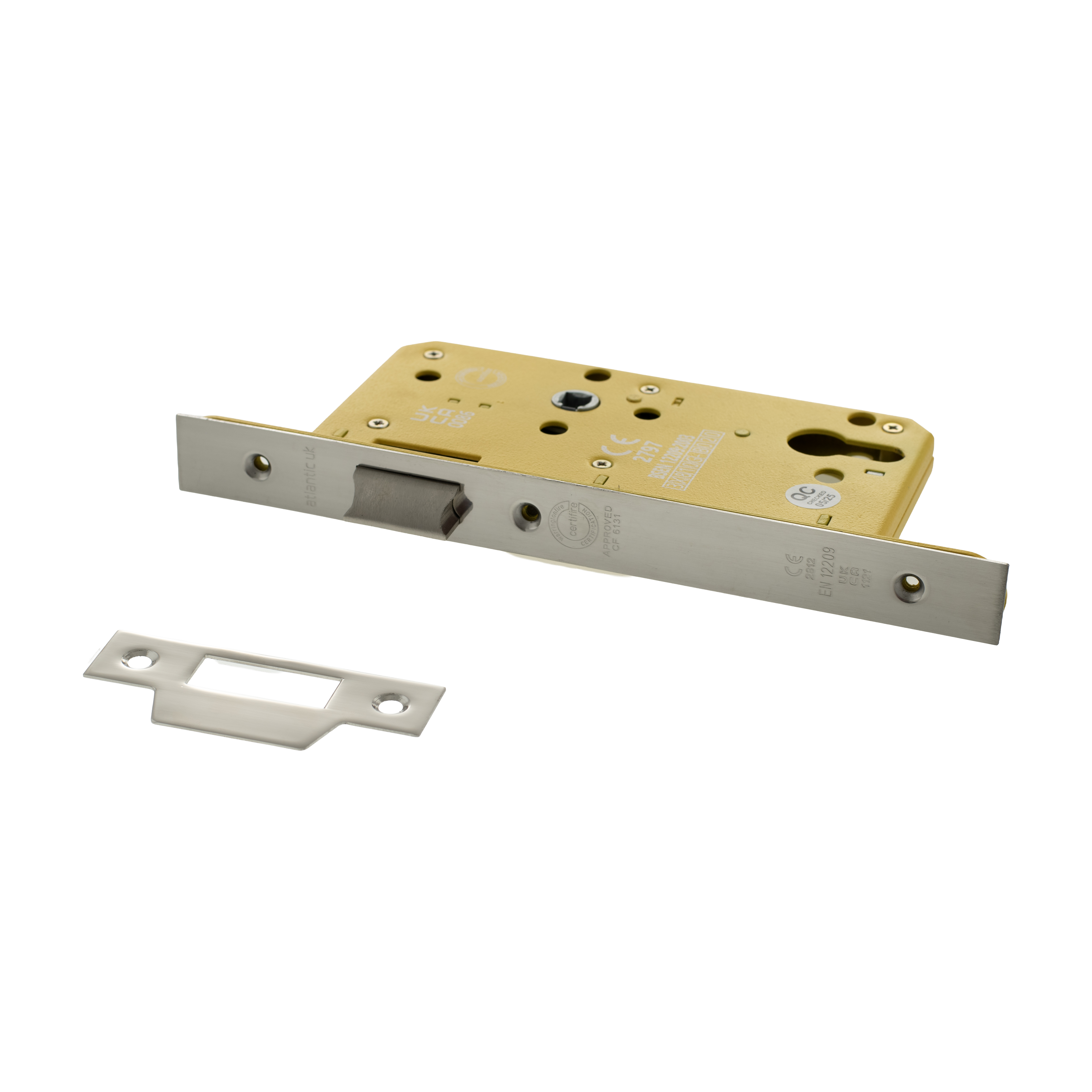 ALKDINL60HDPC Atlantic DIN Heavy Duty Latch 60mm backset - Polished Chrome