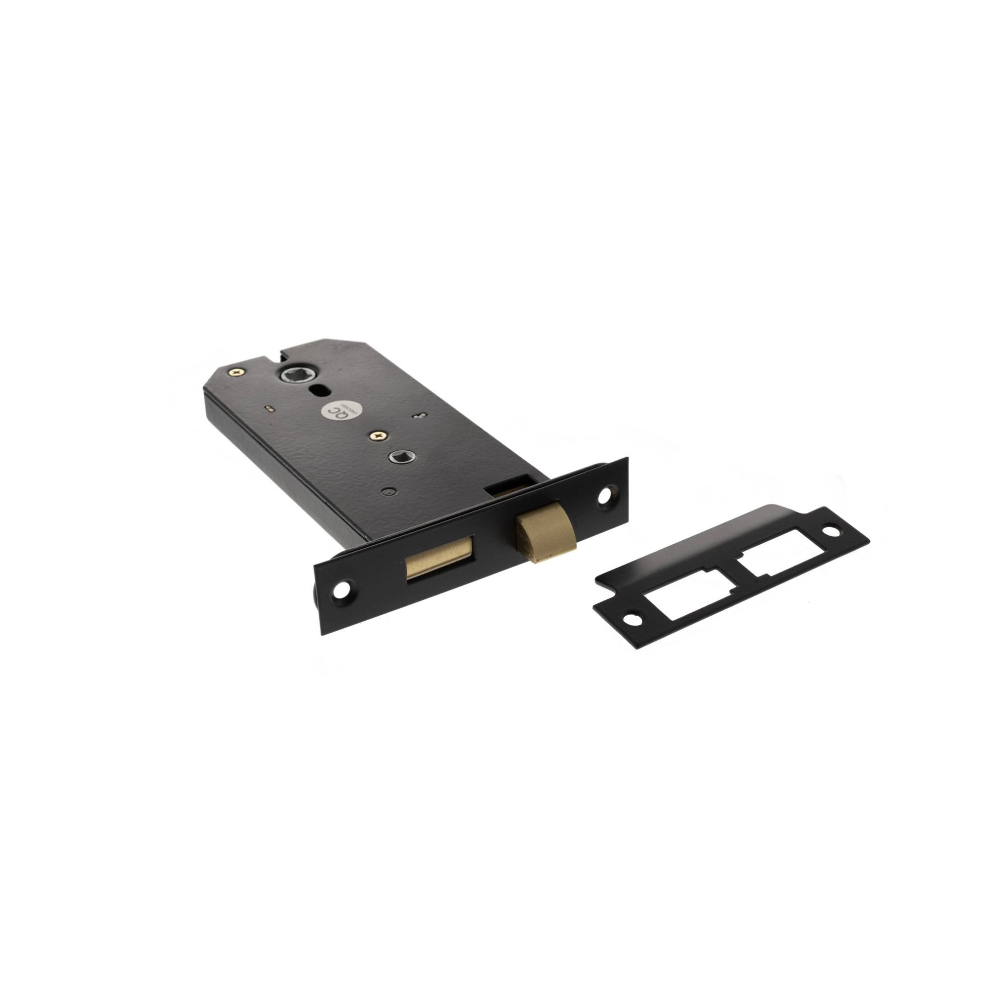 ALKHZBMB Atlantic Horizontal Bathroom Sashlock 6" - Matt Black