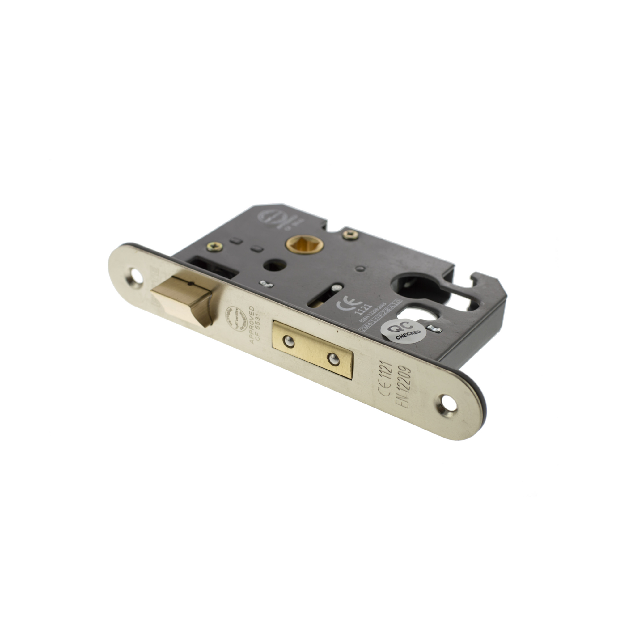 ALKRCSASHE25SN Atlantic Euro Radius Corner Sashlock [CE] 2.5" - Satin Nickel