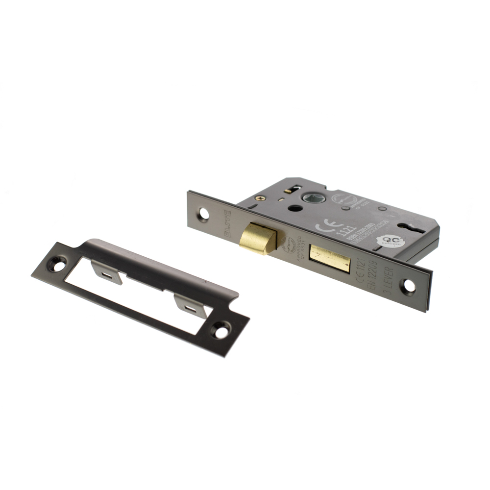 ALKSASH3LK25BN Atlantic 3 Lever Key Sashlock [CE] 2.5" - Black Nickel - Keyed Alike