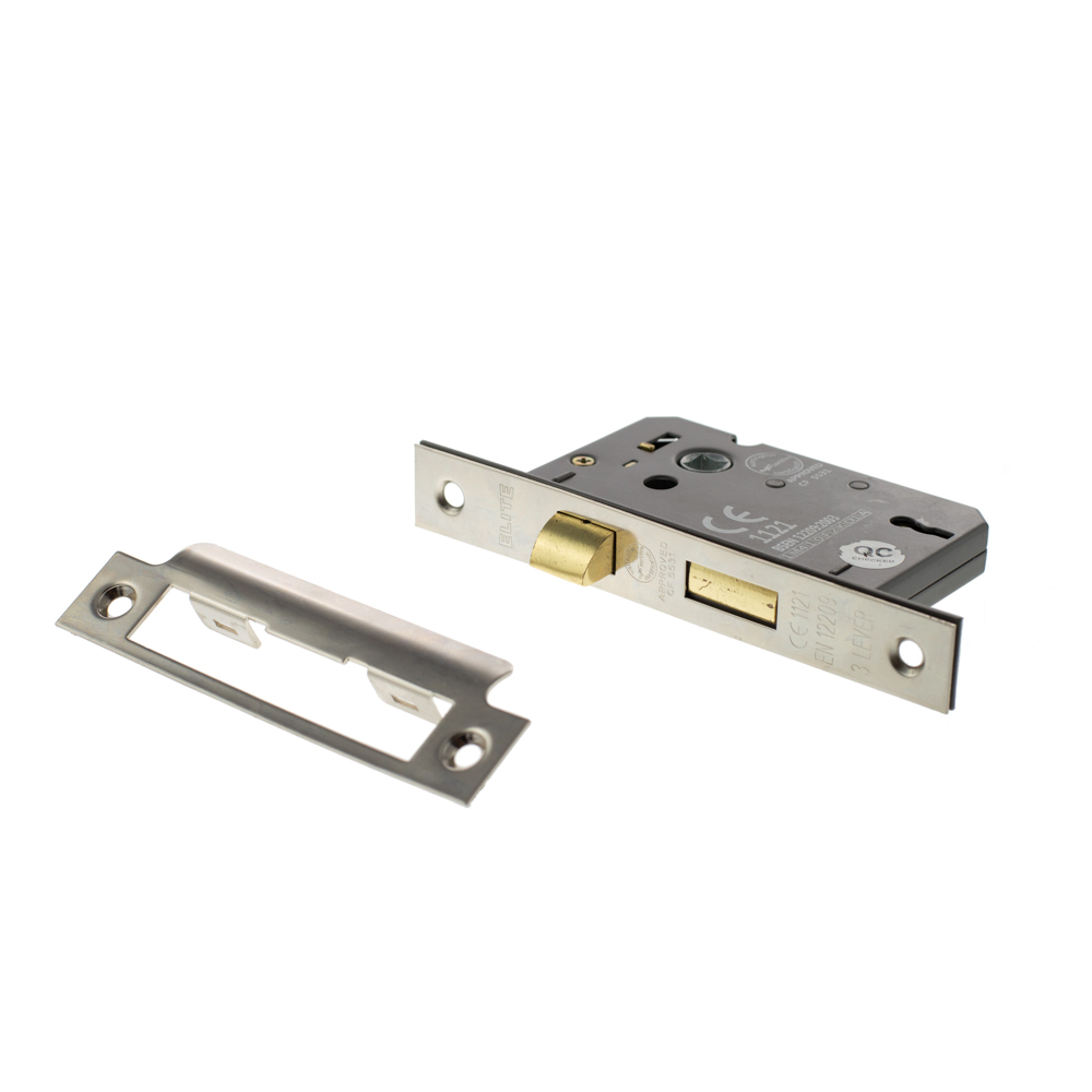 Atlantic 3 Lever Key Sashlock [CE] 2.5" - Satin Nickel - Key-to-differ