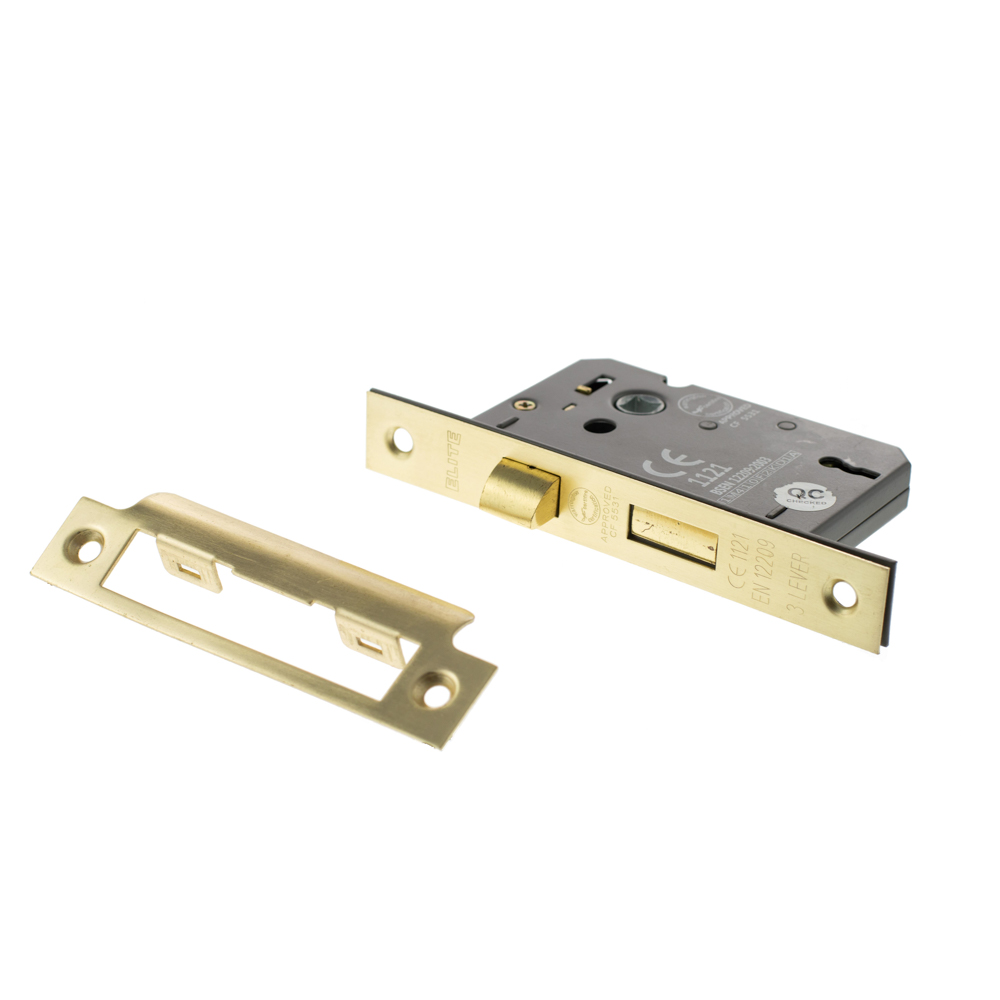 Atlantic 3 Lever Key Sashlock [CE] 3" - Satin Brass - Key-to-differ