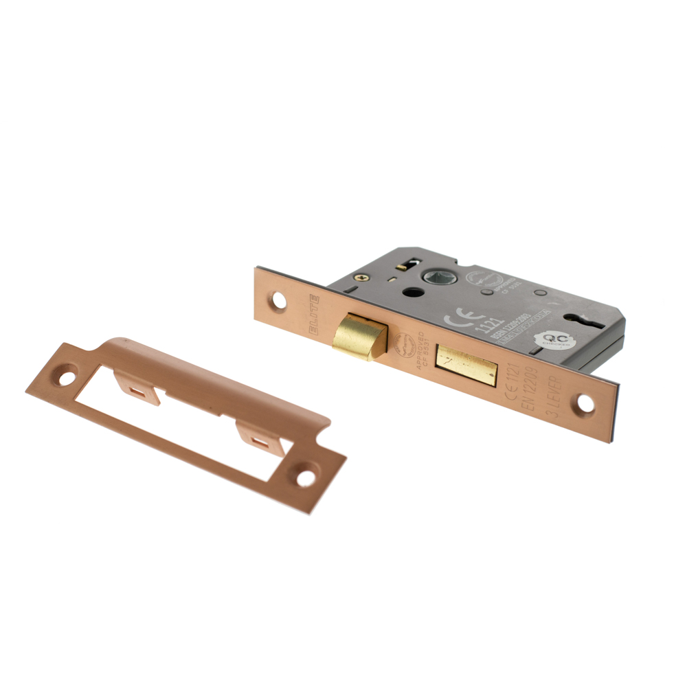 Atlantic 3 Lever Key Sashlock [CE] 3" - Urban Satin Copper - Key-to-differ