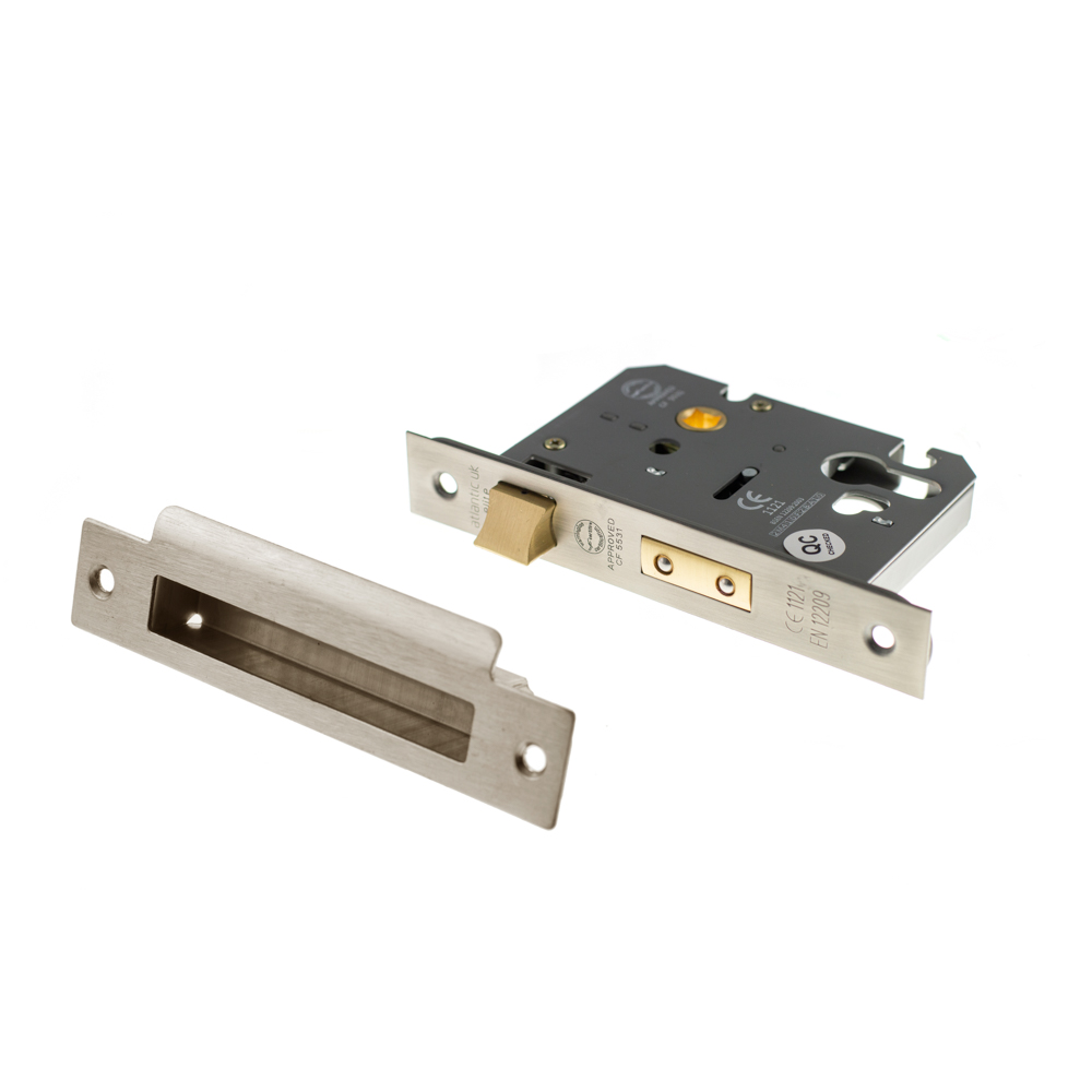 ALKSASHE25MB Atlantic Euro Sashlock [CE] 2.5" - Matt Black