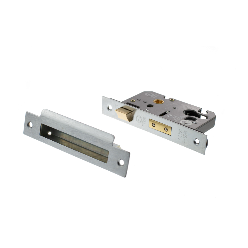 ALKSASHE25SC Atlantic Euro Sashlock [CE] 2.5" - Satin Chrome