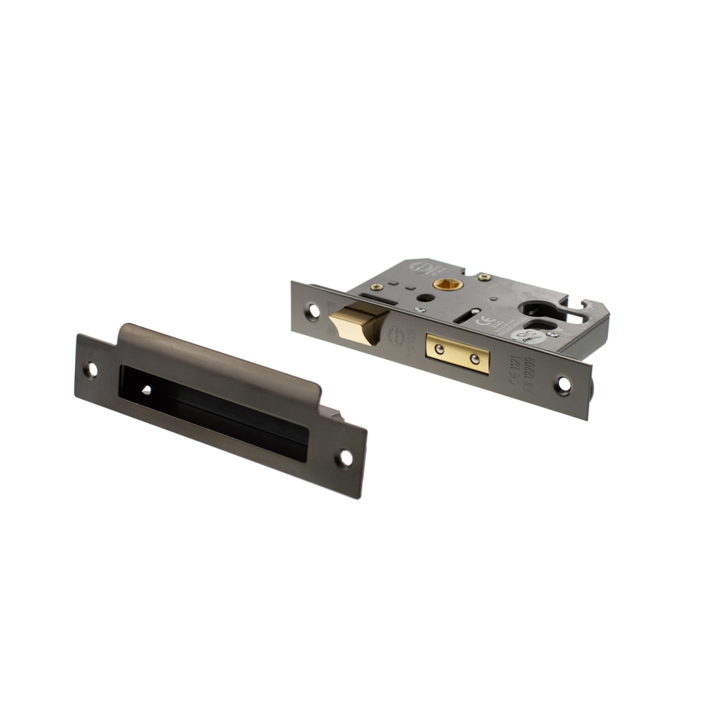 ALKSASHE3BN Atlantic Euro Sashlock [CE] 3" - Black Nickel