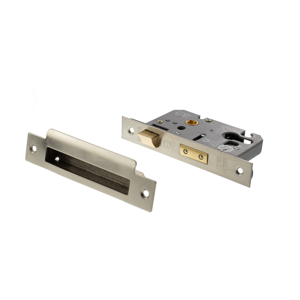 ALKSASHE3SN Atlantic Euro Sashlock [CE] 3" - Satin Nickel
