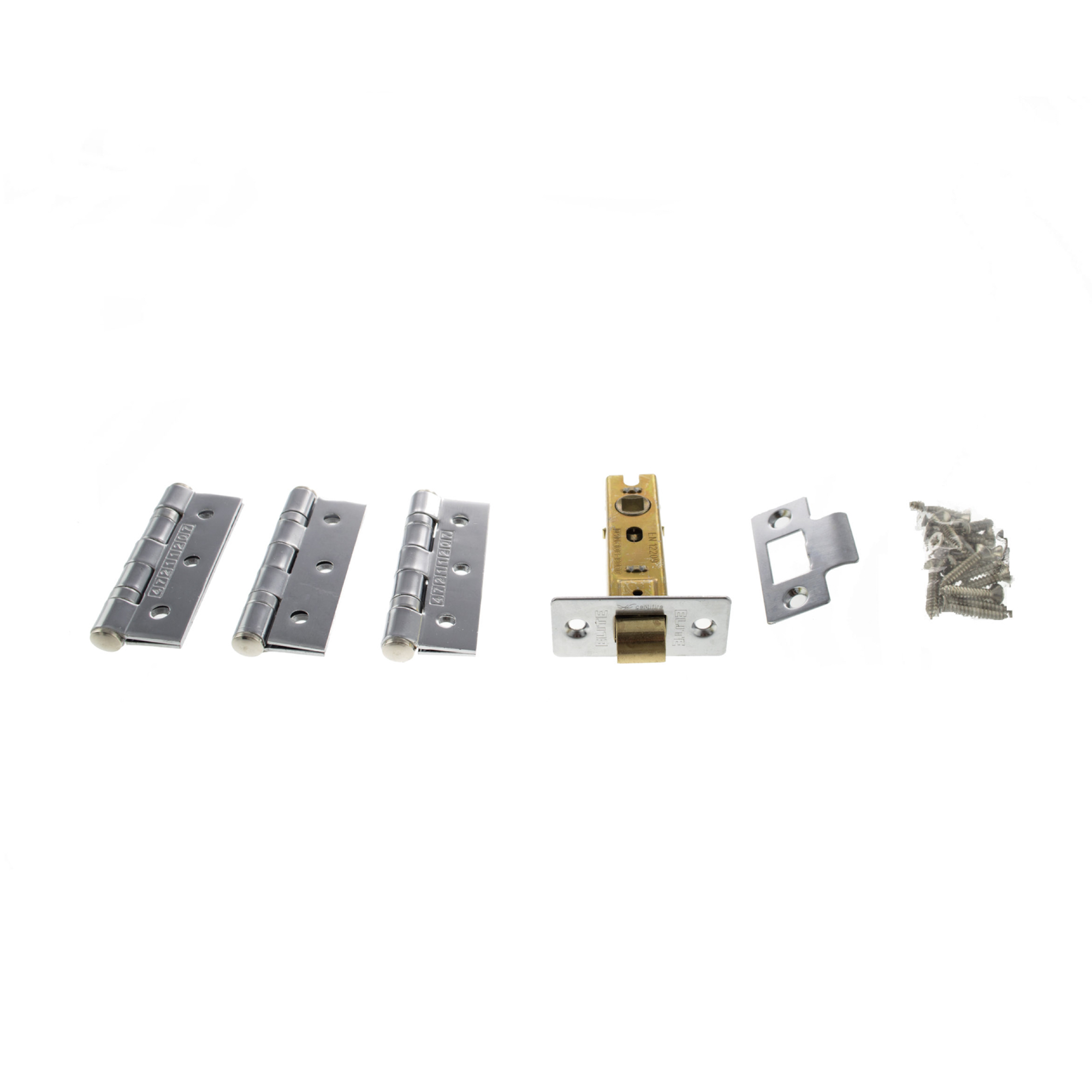 ALP332PC Atlantic Latch Pack [CE] 3" (Latch x1) + 3"x2" (Hinge x3) - Polished Chrome