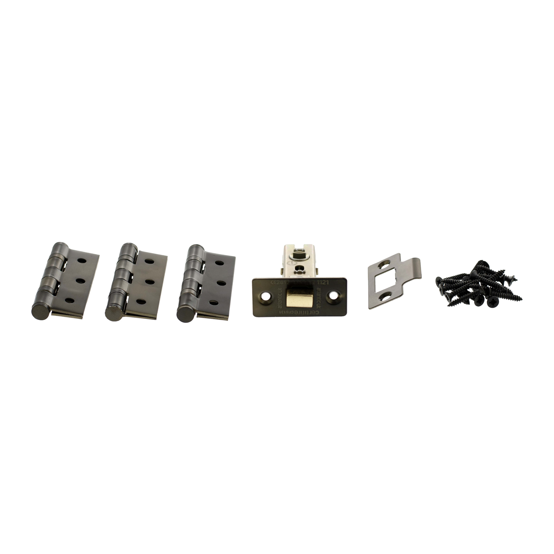 ALP332UDB Atlantic Latch Pack [CE] 3" (Latch x1) + 3"x2" (Hinge x3) - Urban Dark Bronze