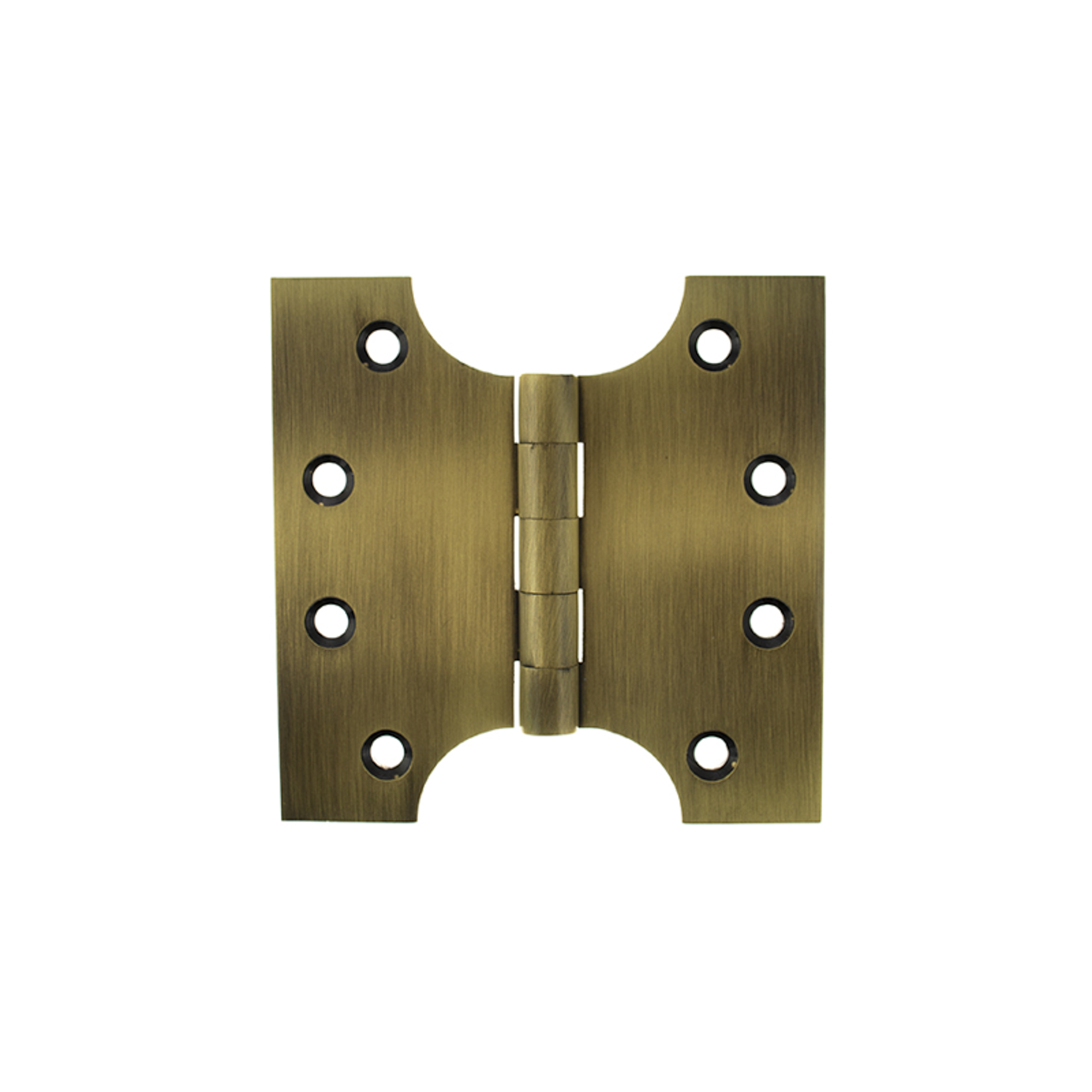 APH424AB Atlantic (Solid Brass) Parliament Hinges 4" x 2" x 4mm - Antique Brass