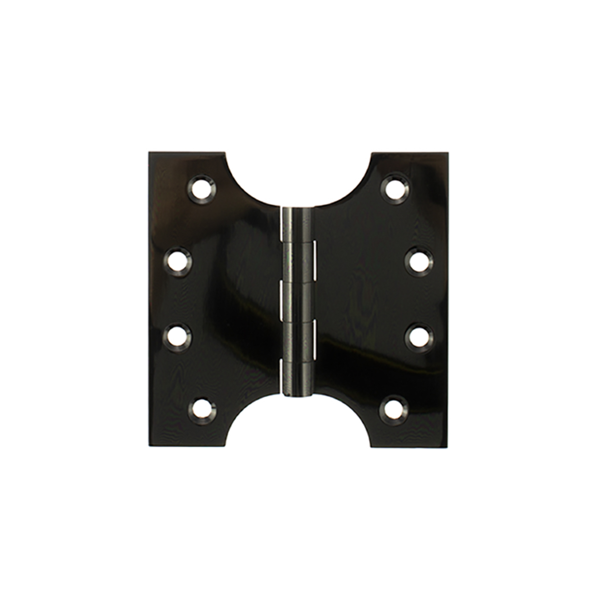APH424BN Atlantic (Solid Brass) Parliament Hinges 4" x 2" x 4mm - Black Nickel