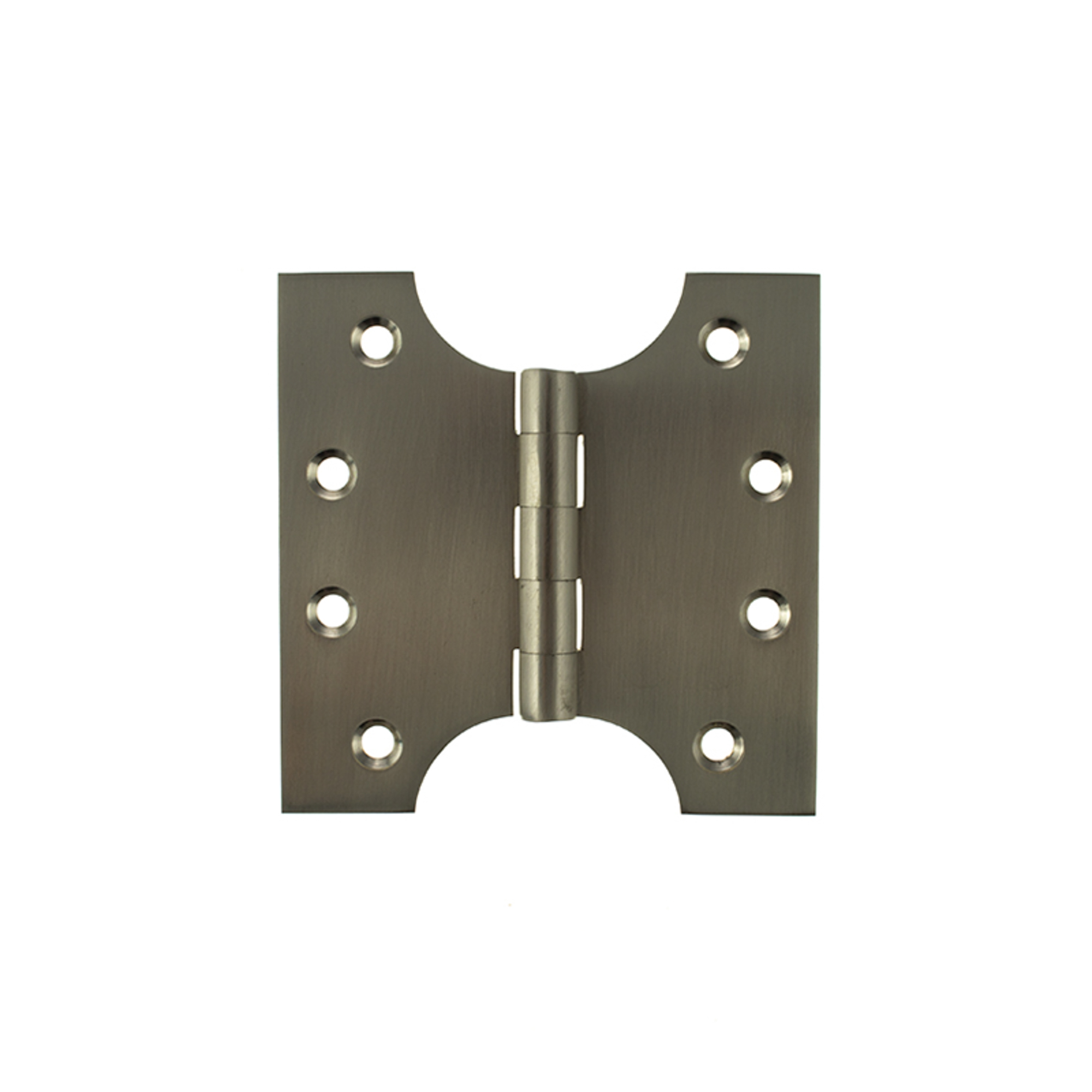 APH424SN Atlantic (Solid Brass) Parliament Hinges 4" x 2" x 4mm - Satin Nickel