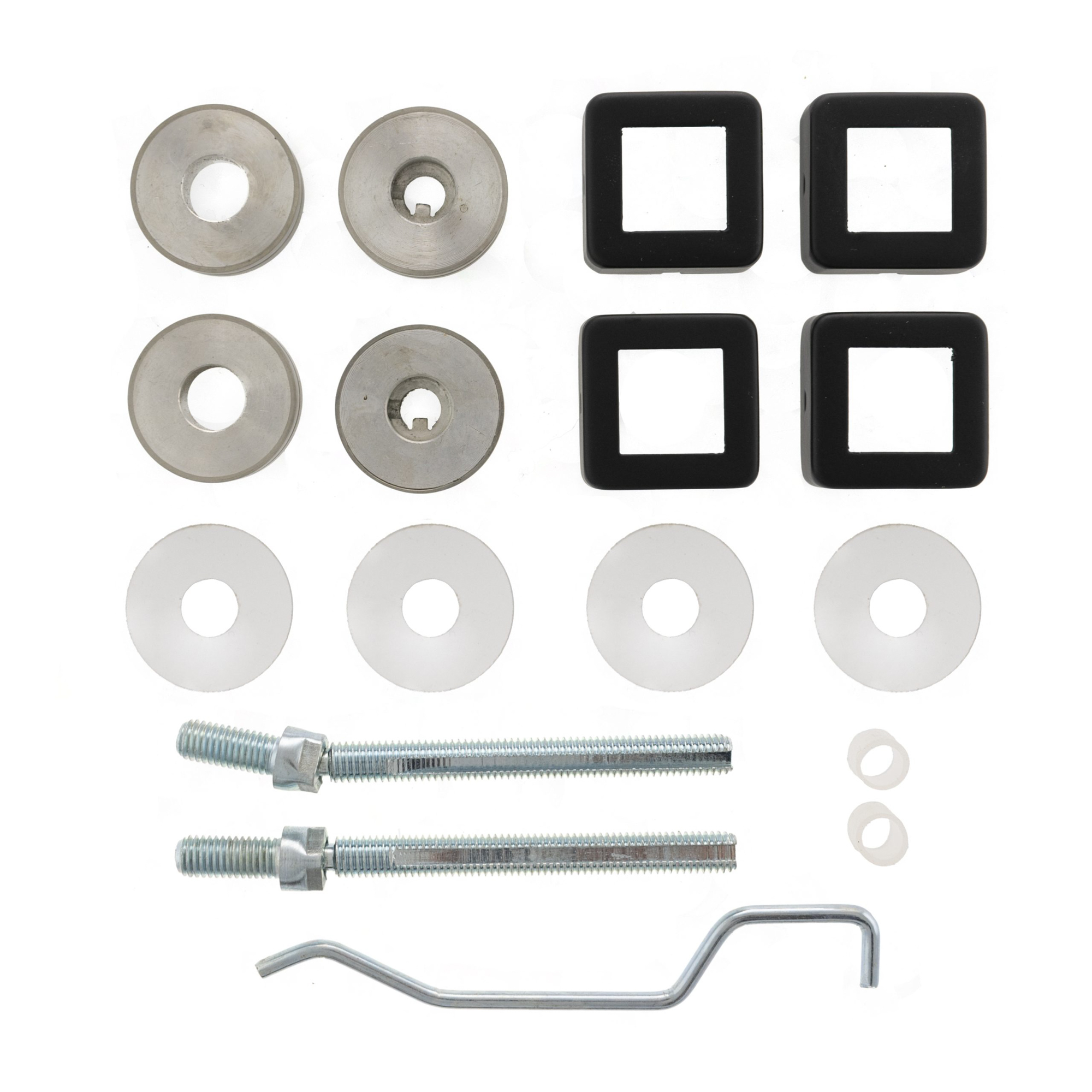 APHBBF19SQMB Atlantic Mitred Pull Handle Back to Back Fixing Kit 19mm - Matt Black